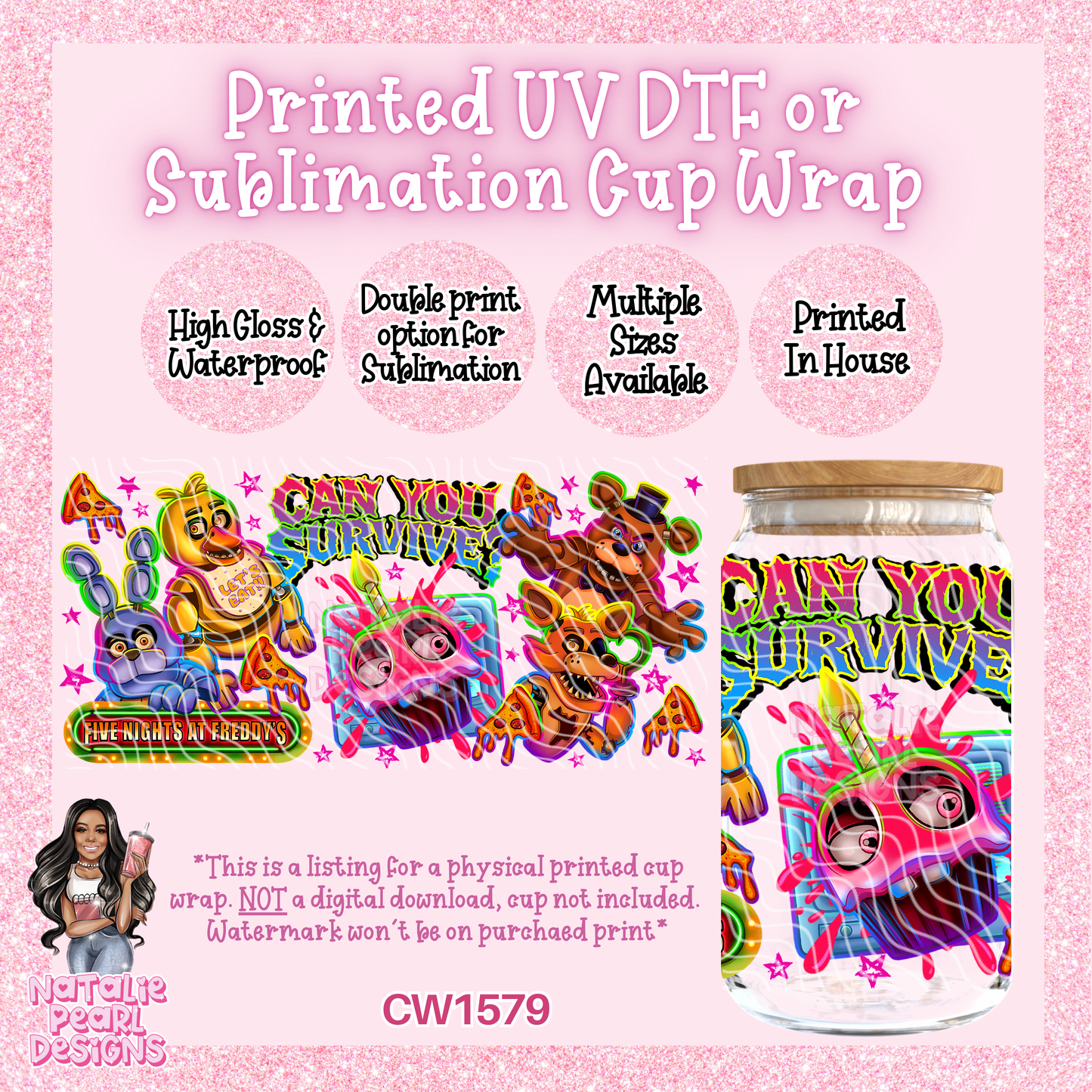 CW1579 UV DTF/SUB Cup Wrap