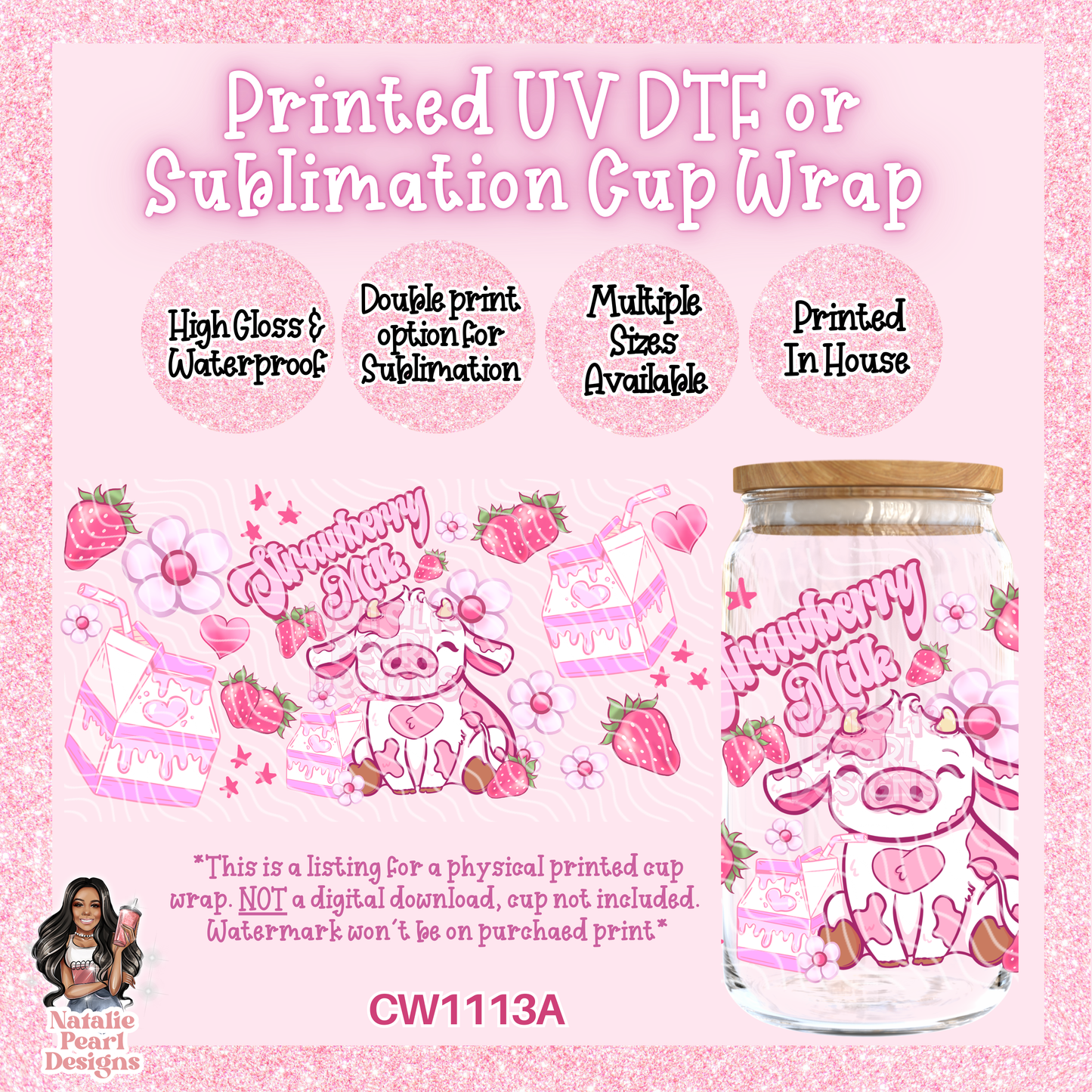 CW1113A UV DTF/SUB Cup Wrap