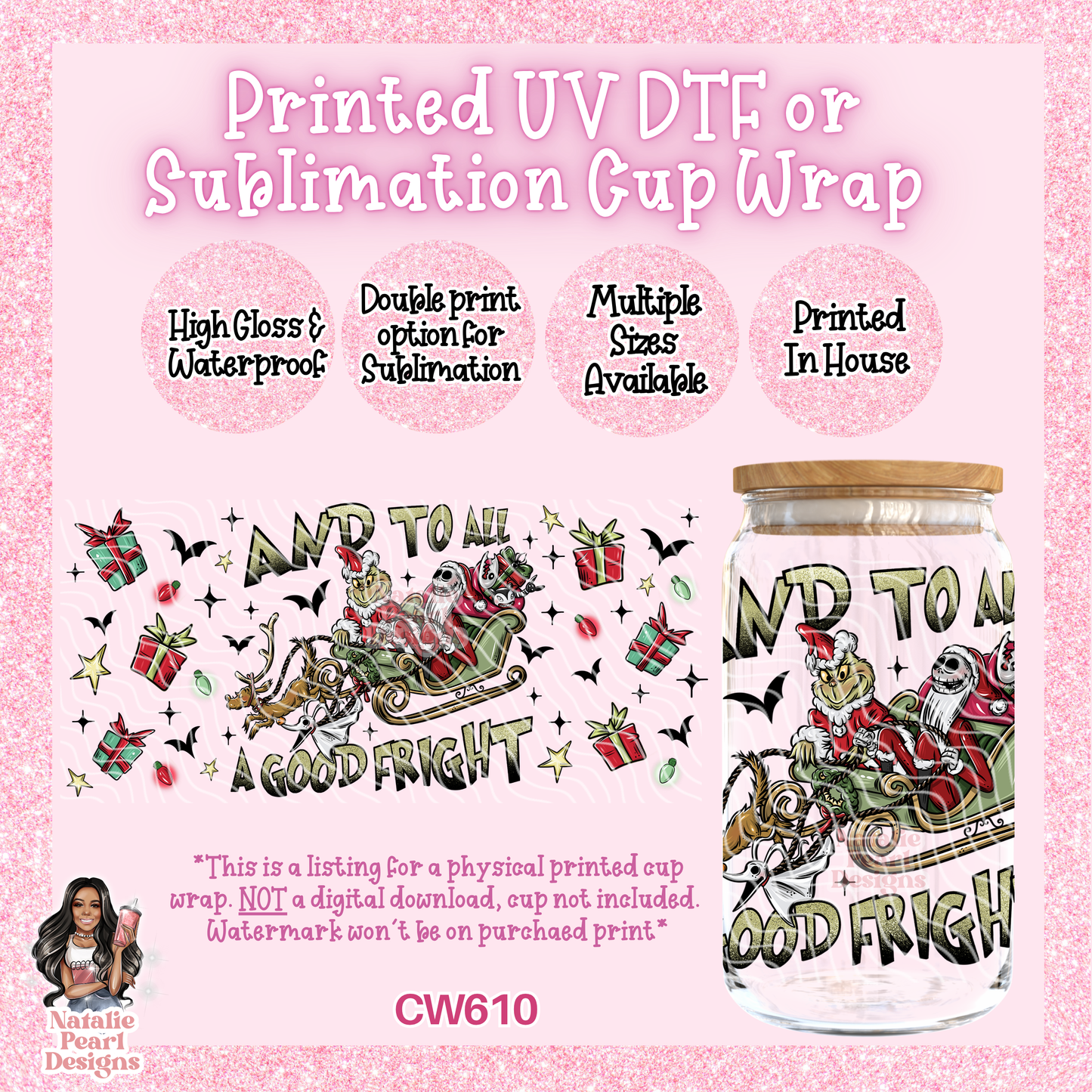 CW610 UV DTF/SUB Cup Wrap