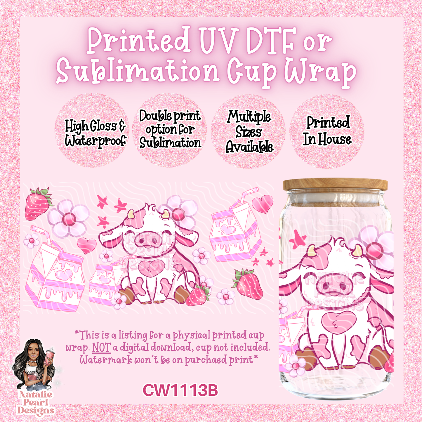 CW1113B UV DTF/SUB Cup Wrap