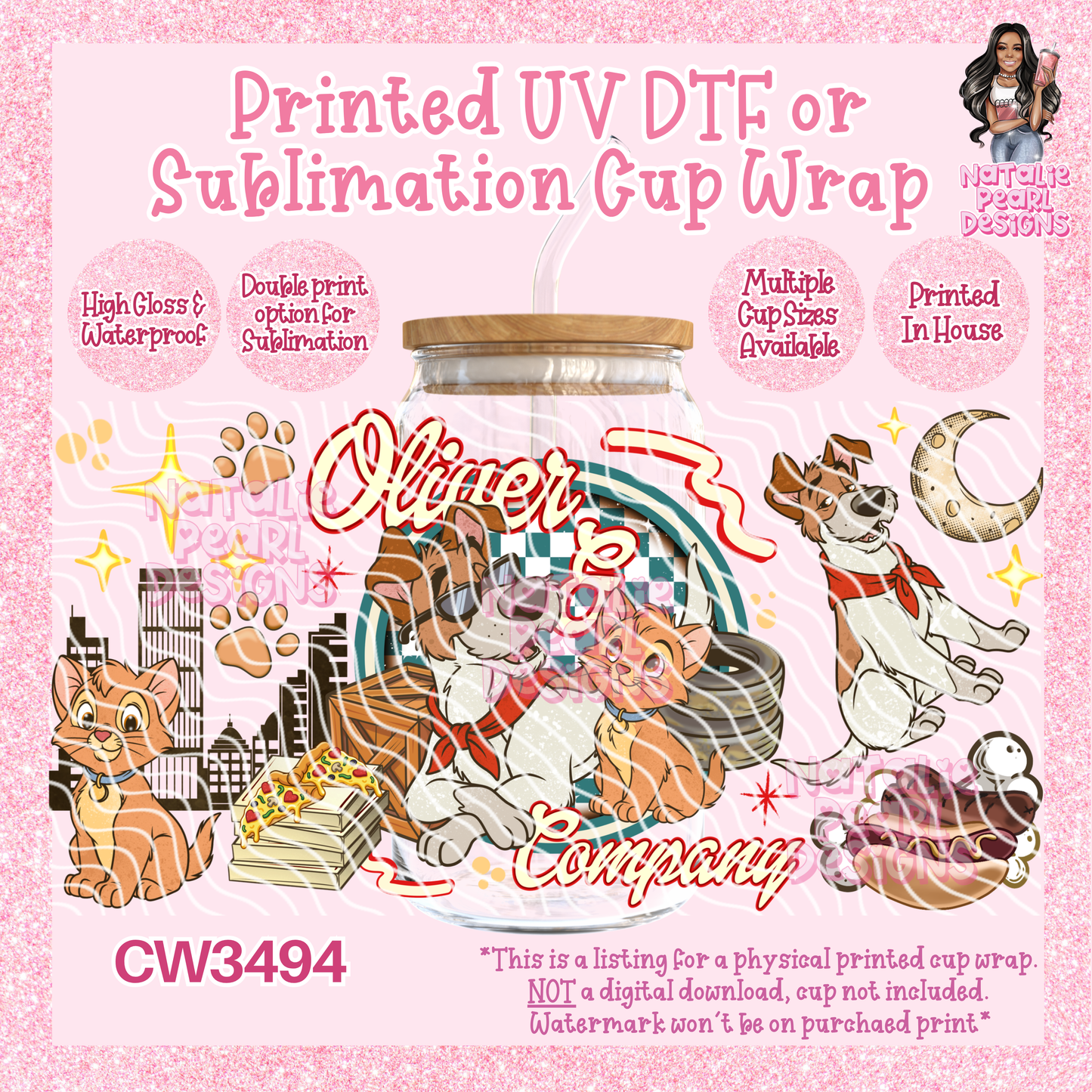 CW3494 UV DTF/SUB Cup Wraps