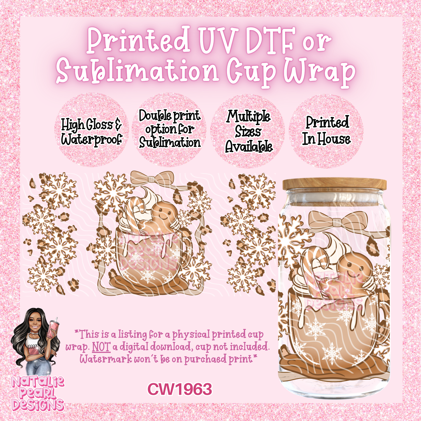 CW1963 UV DTF/SUB Cup Wraps
