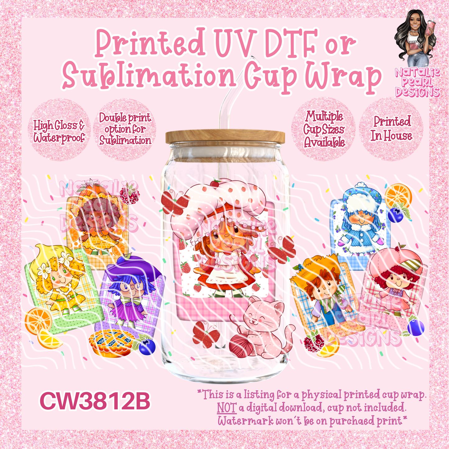 CW3812B UV DTF/SUB Cup Wraps