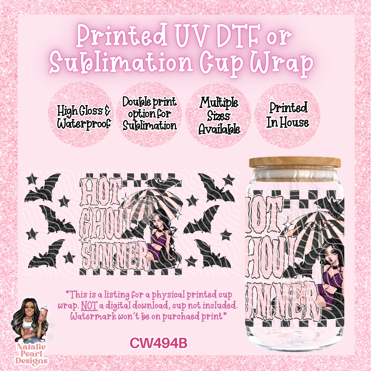 CW494B UV DTF/SUB Cup Wrap