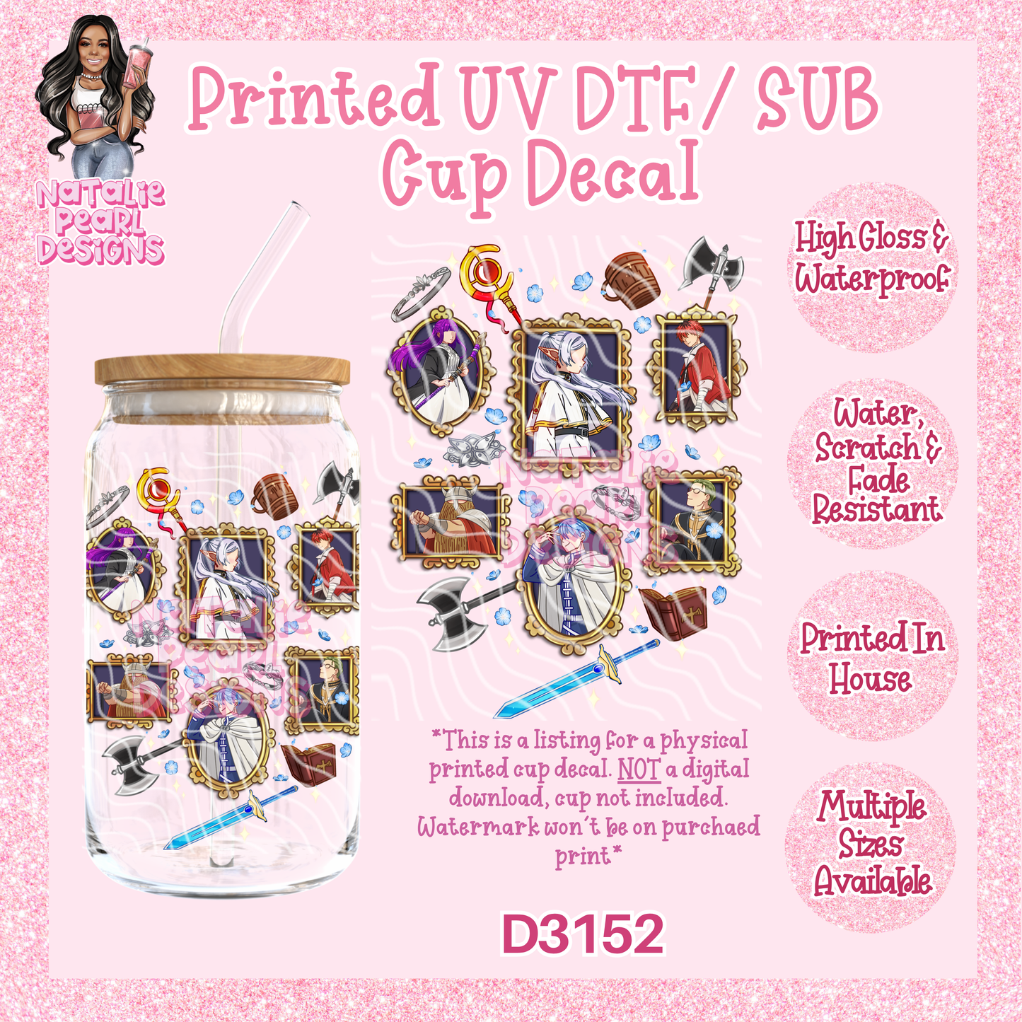 D3152 UV DTF/Sub Decal