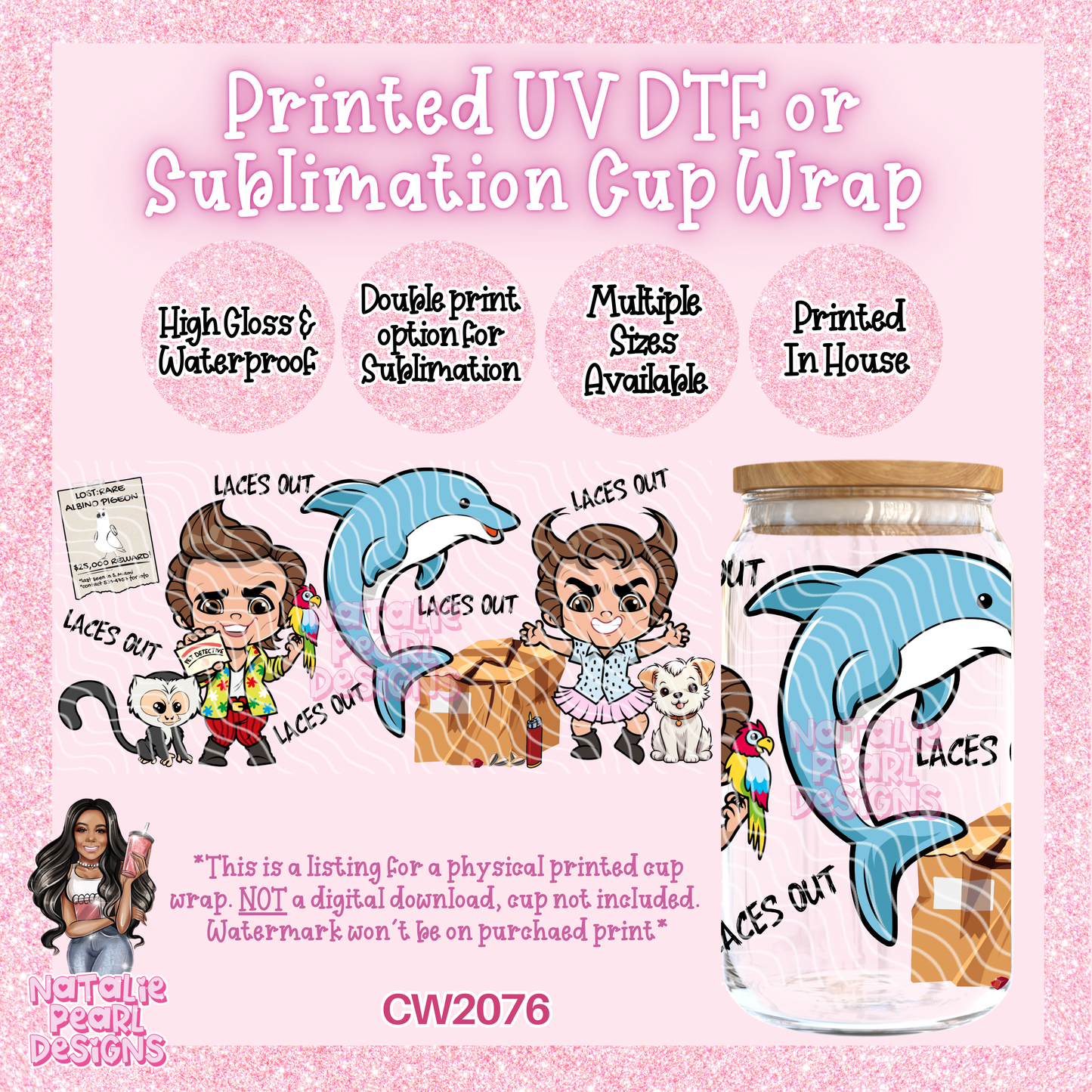 CW2076 UV DTF/SUB Cup Wraps