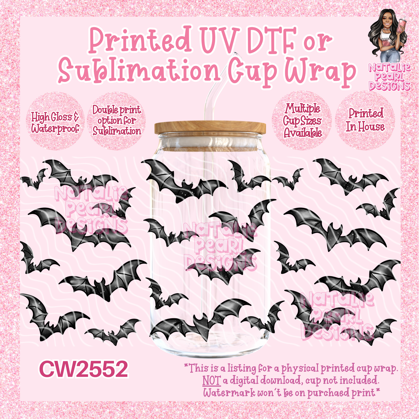 CW2552 UV DTF/SUB Cup Wraps