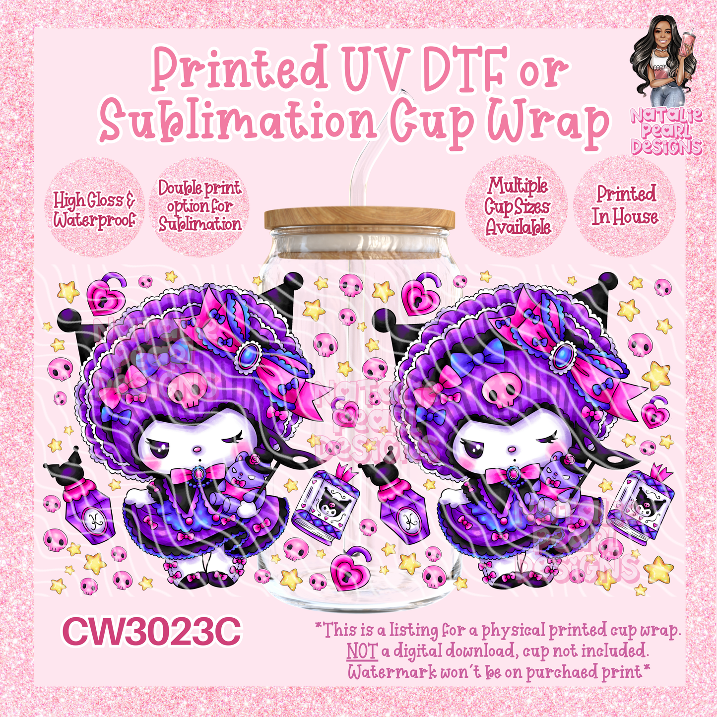 CW3023C UV DTF/SUB Cup Wraps