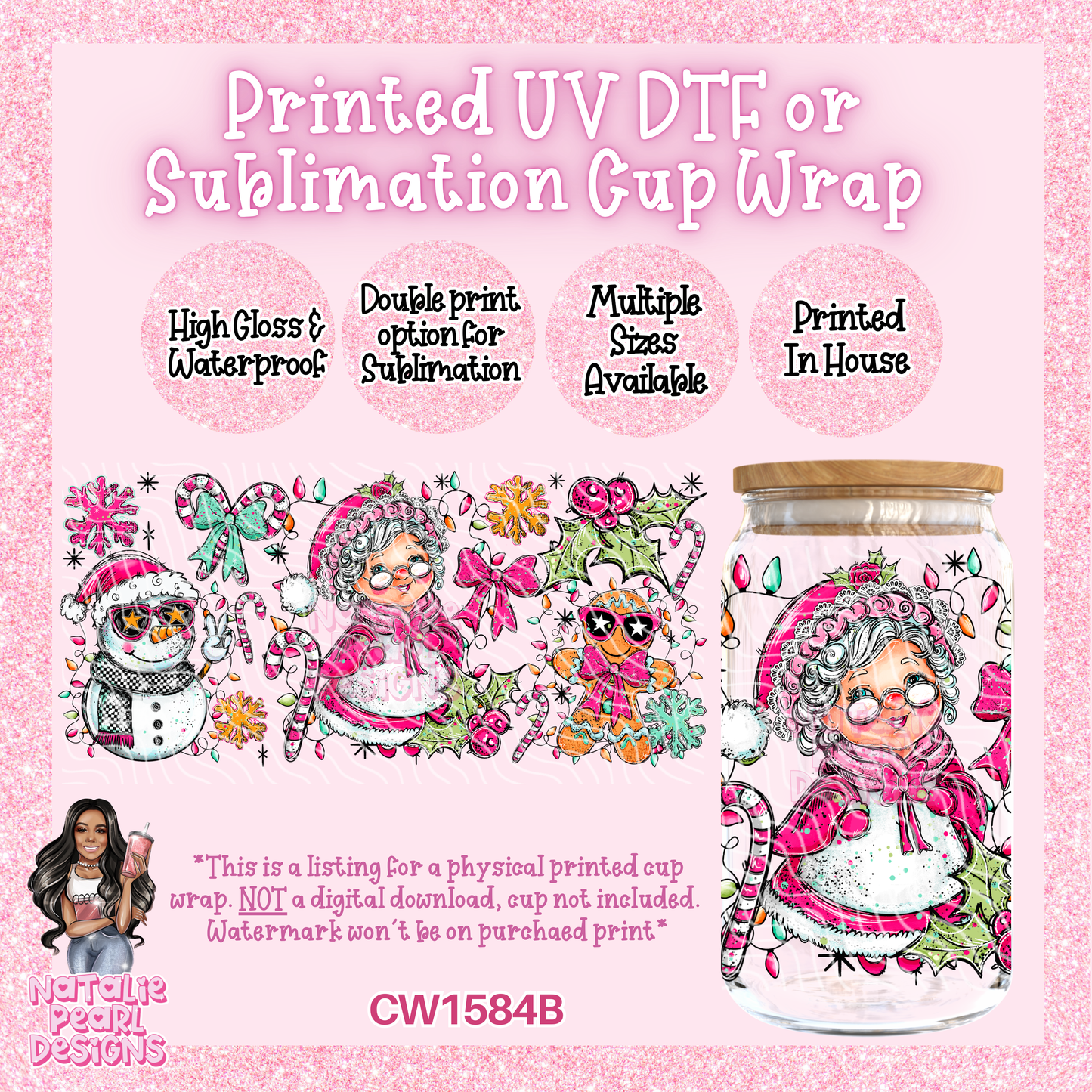 CW1584B UV DTF/SUB Cup Wraps