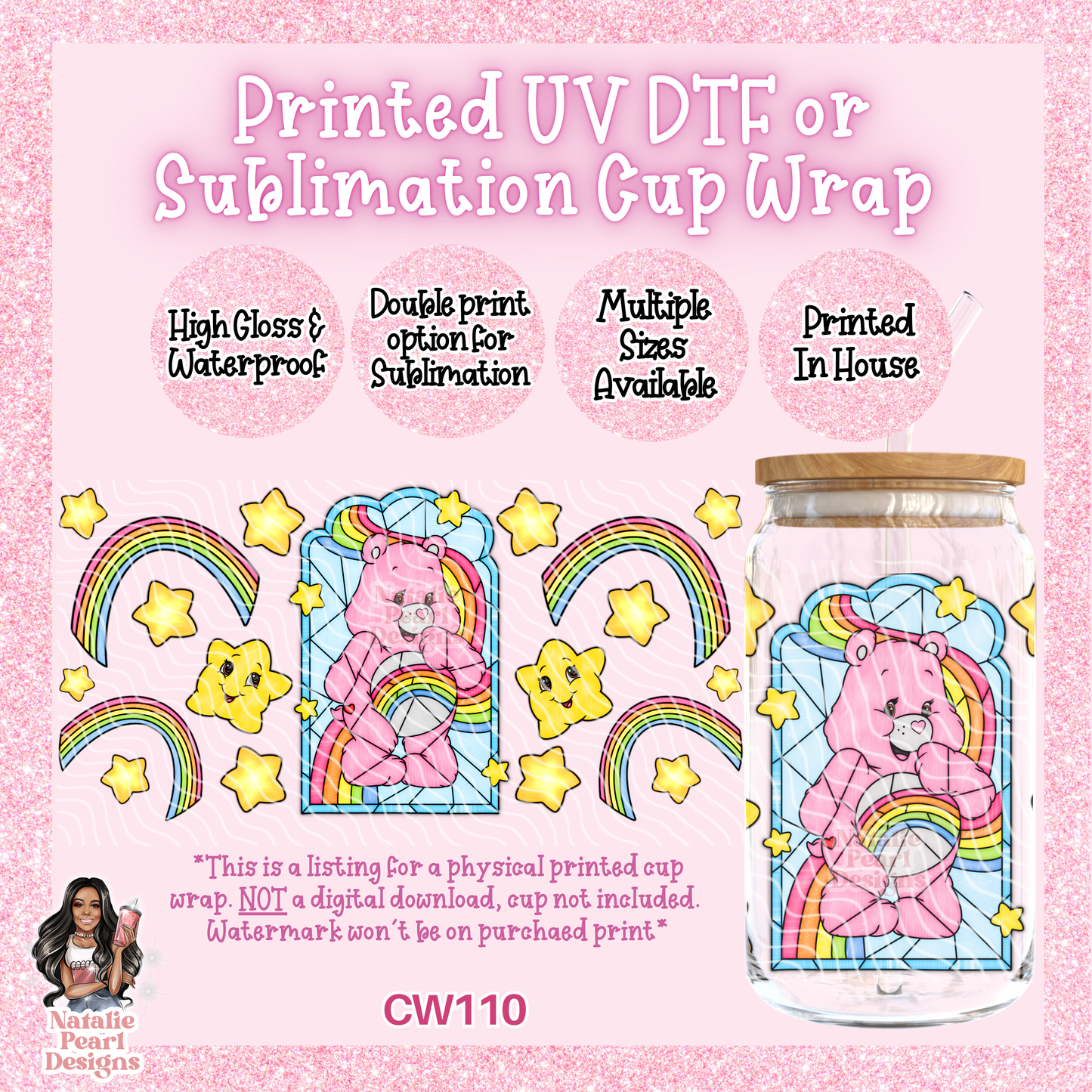 CW110 UV DTF/SUB Cup Wrap