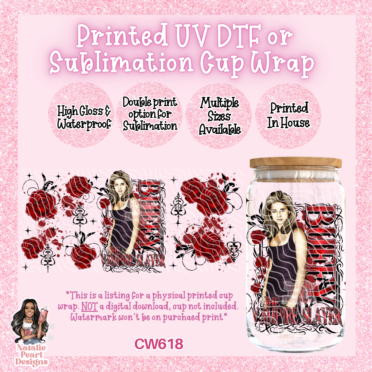 CW618 UV DTF/SUB Cup Wrap