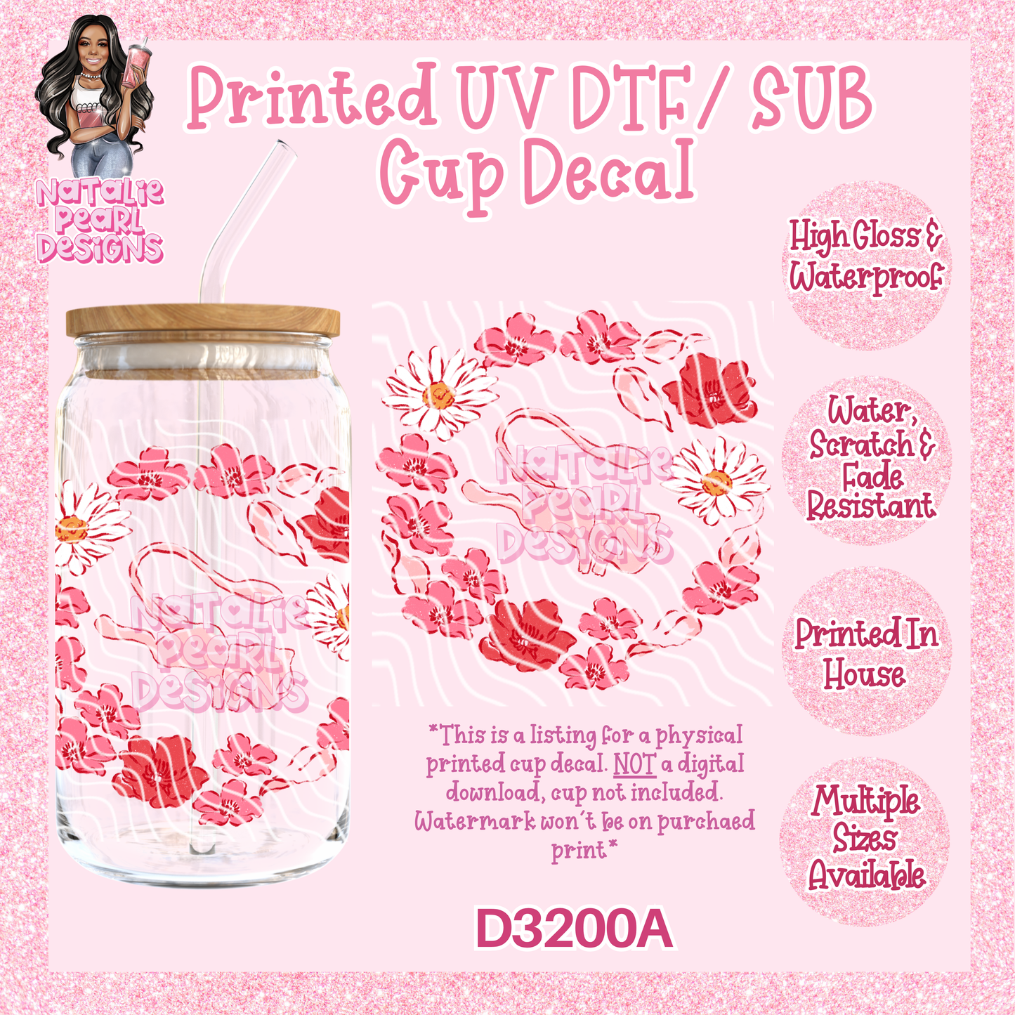 D3200A UV DTF/Sub Decal