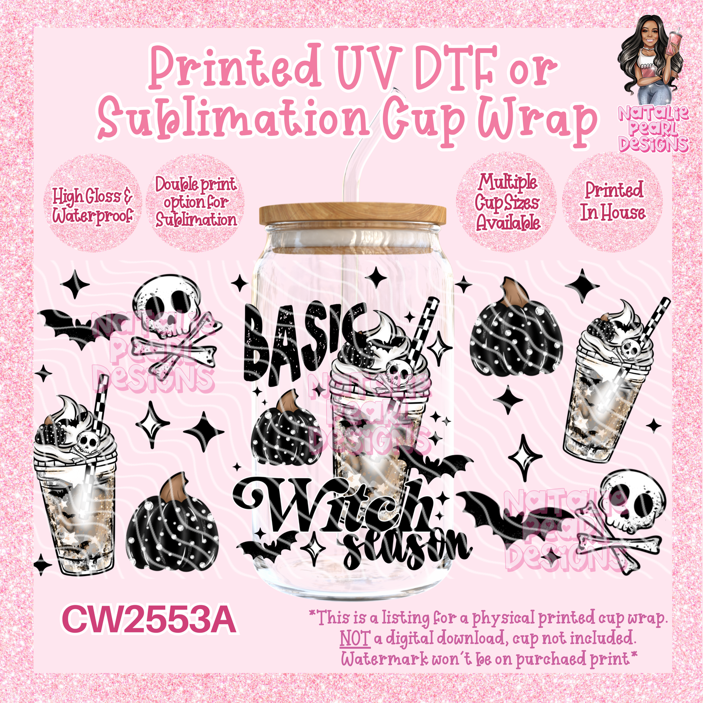 CW2553A UV DTF/SUB Cup Wraps