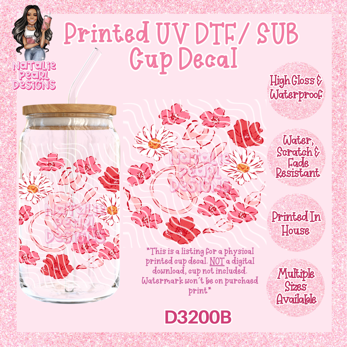 D3200B UV DTF/Sub Decal