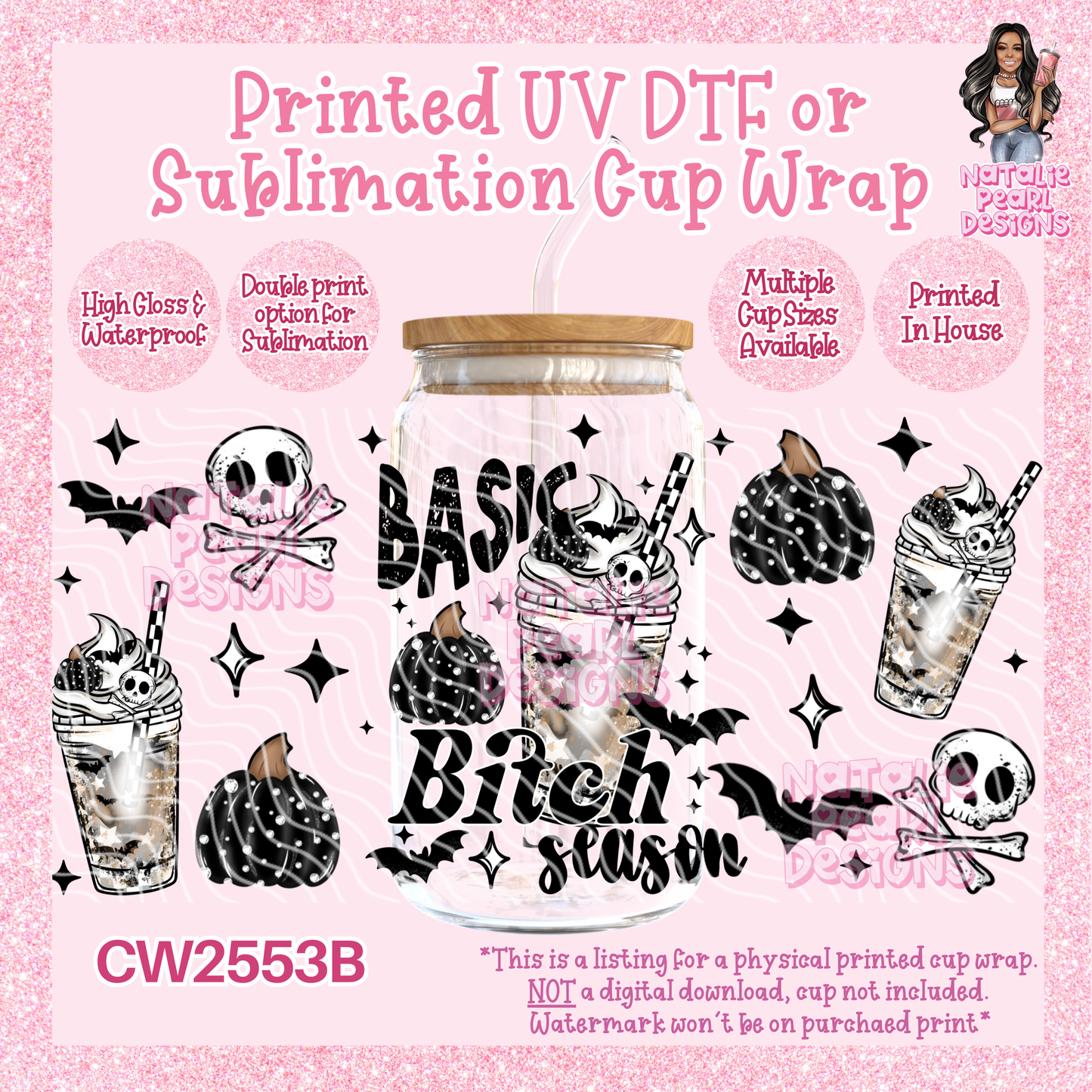 CW2553B UV DTF/SUB Cup Wraps