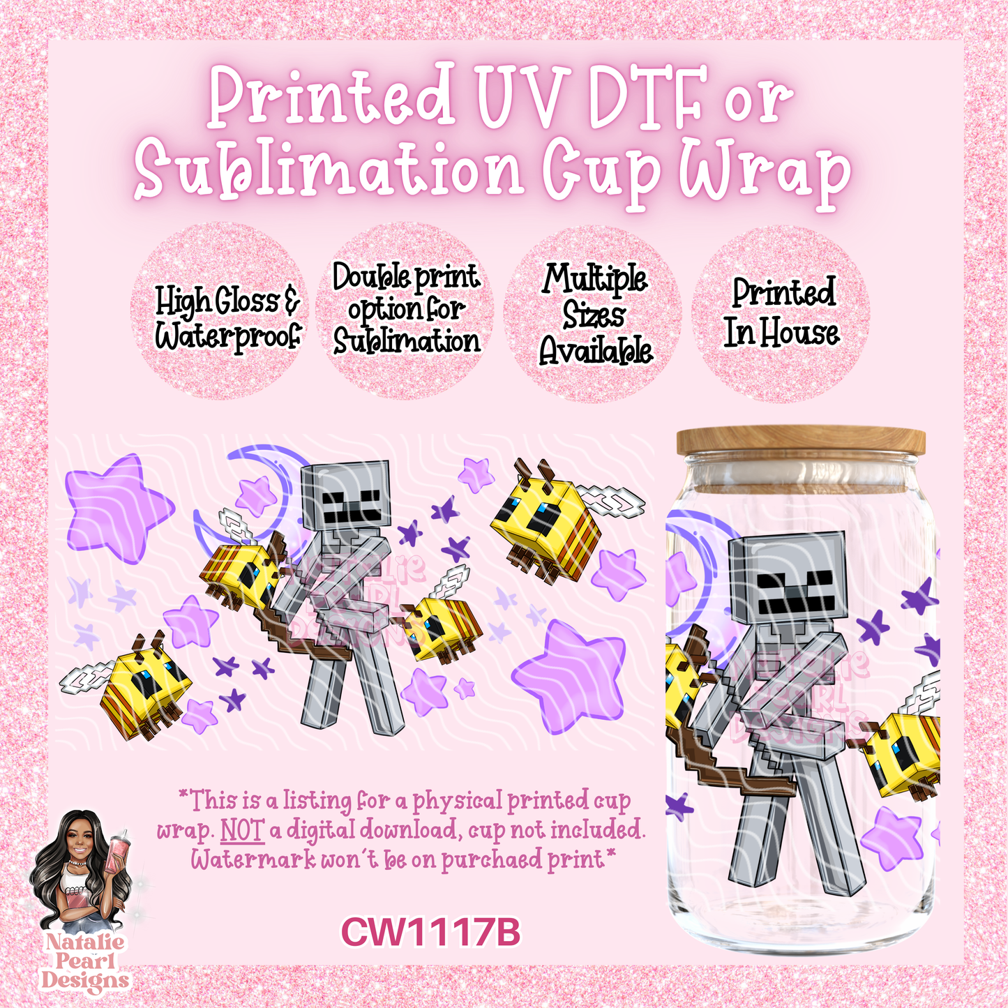 CW1117B UV DTF/SUB Cup Wrap