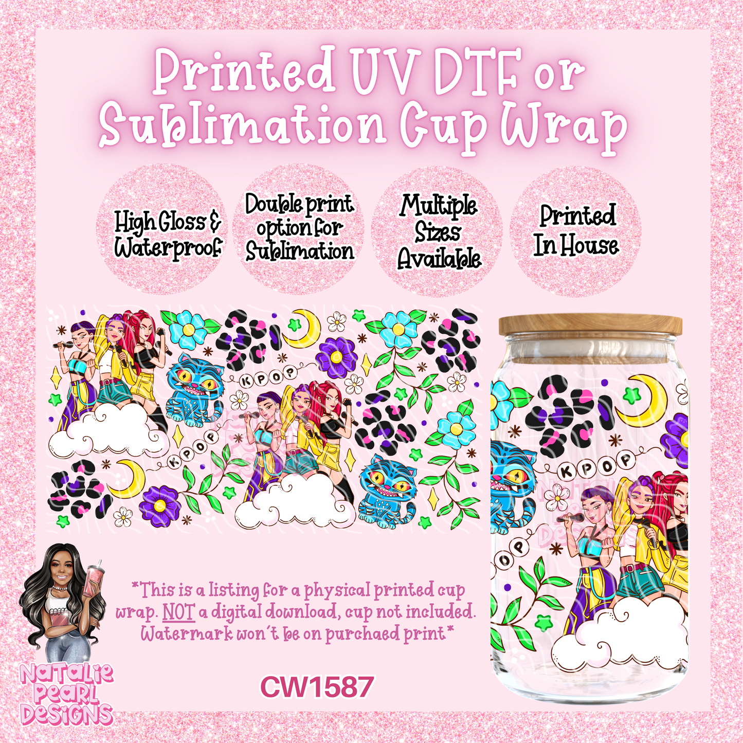 CW1587 UV DTF/SUB Cup Wraps