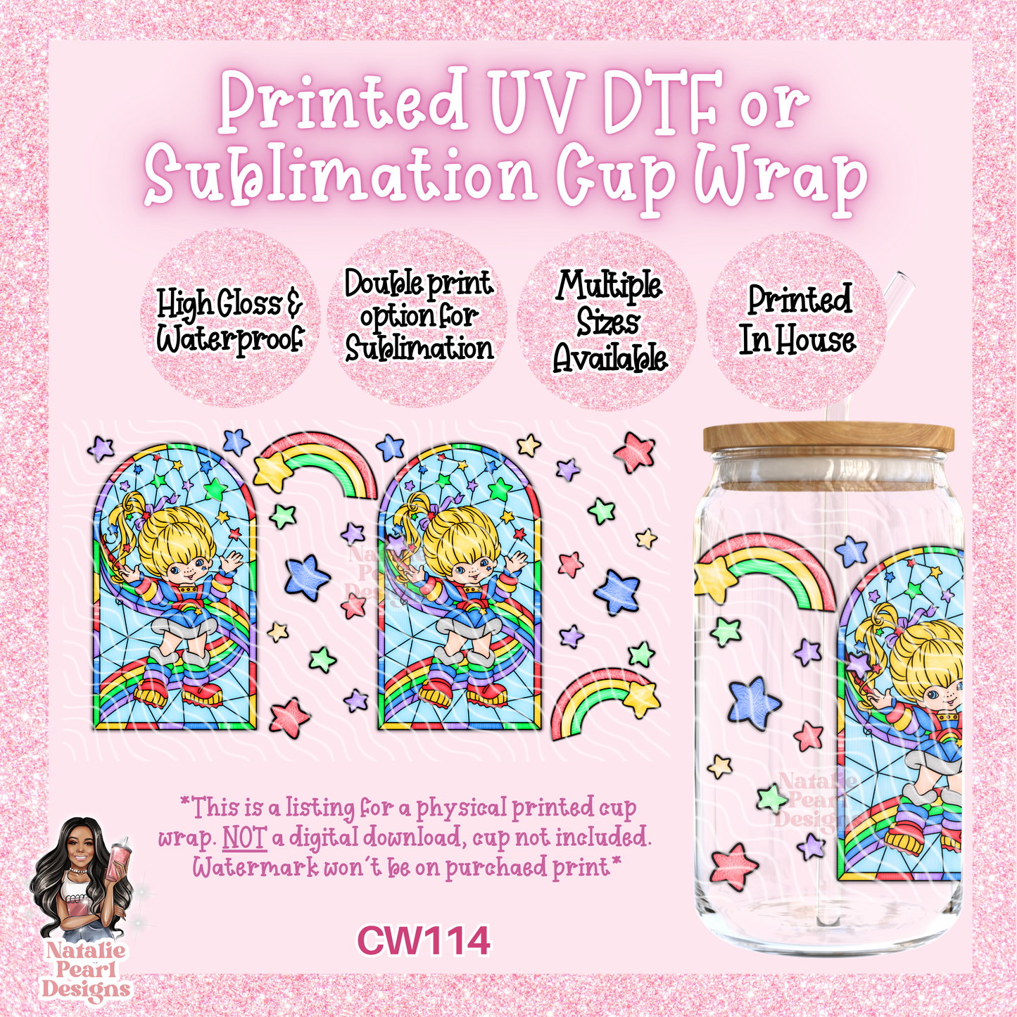 CW114 UV DTF/SUB Cup Wrap