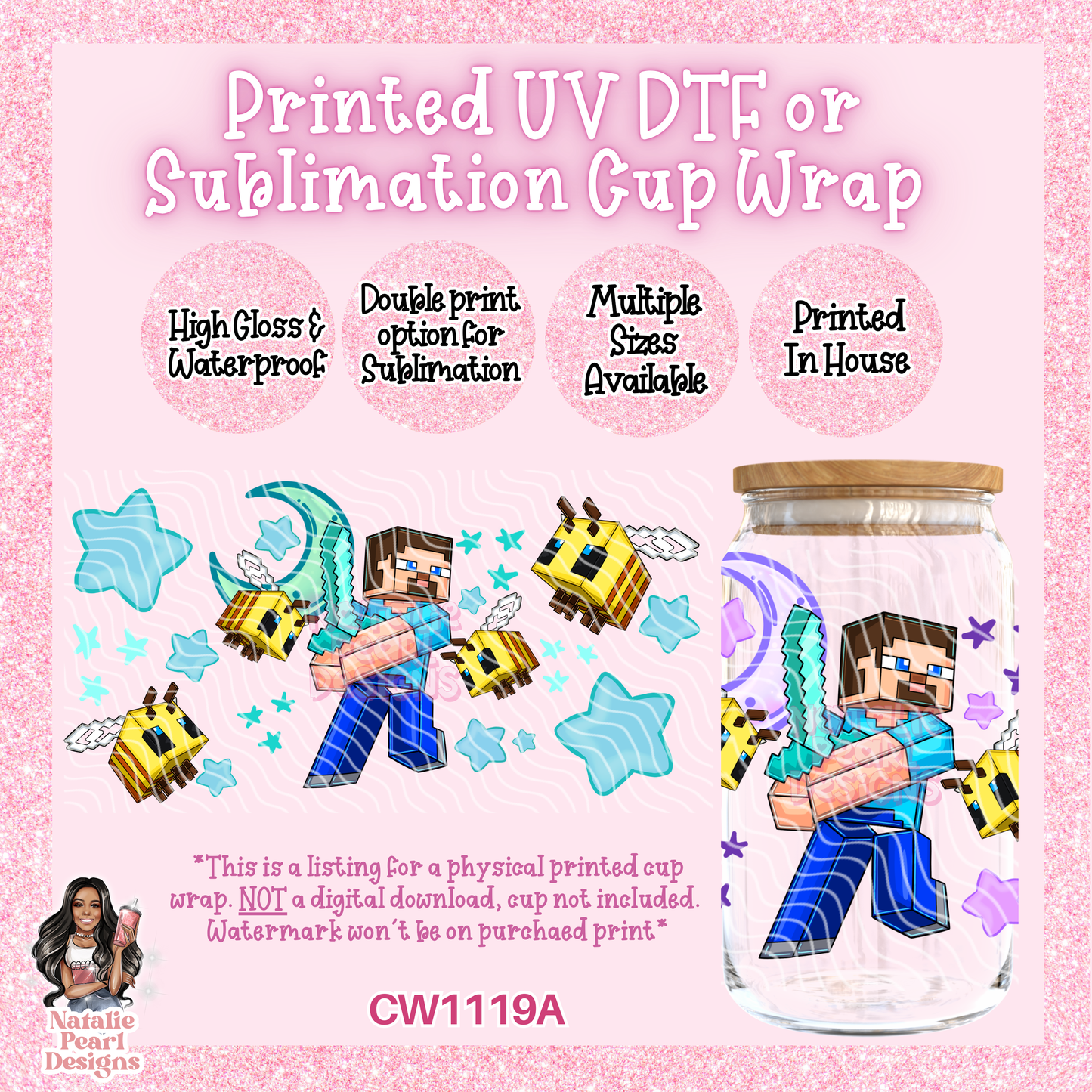 CW1119A UV DTF/SUB Cup Wrap
