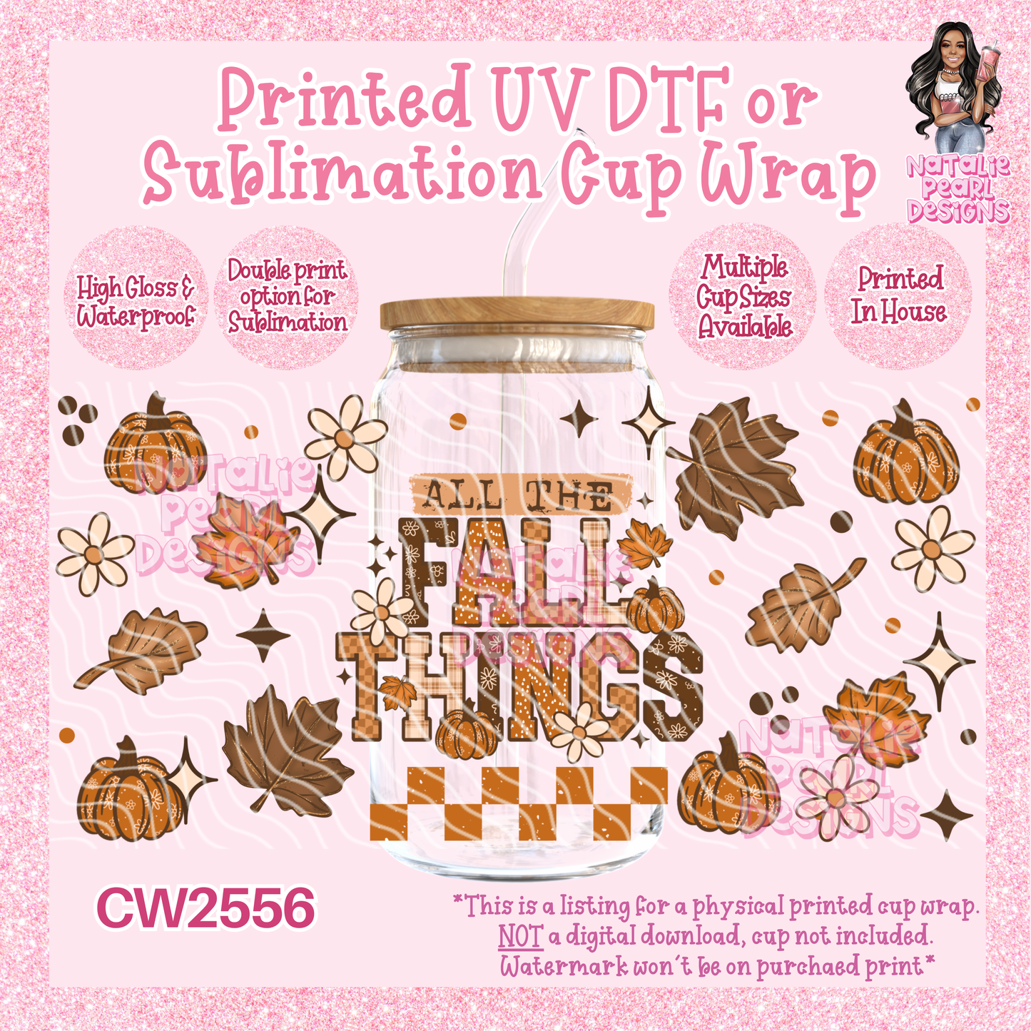 CW2556 UV DTF/SUB Cup Wraps