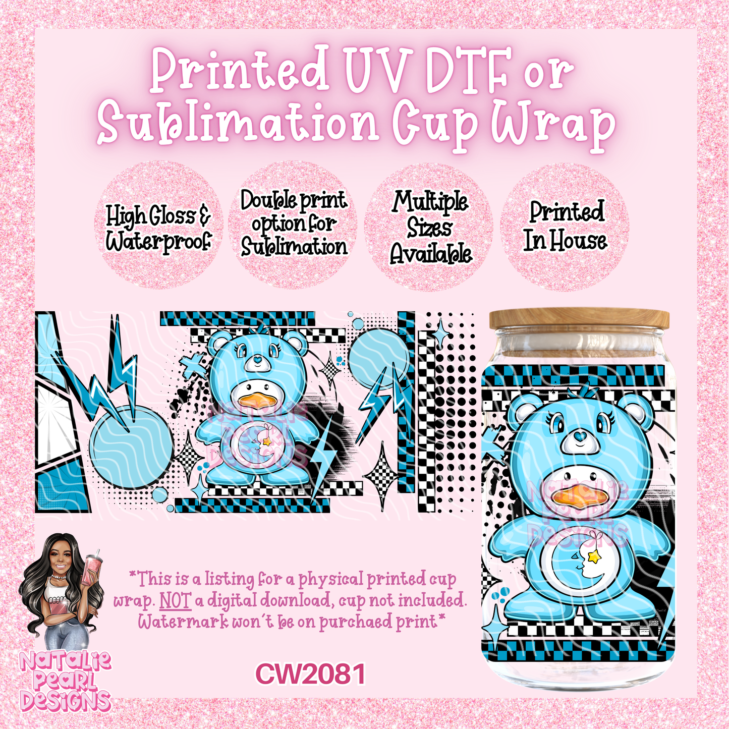 CW2081 UV DTF/SUB Cup Wraps