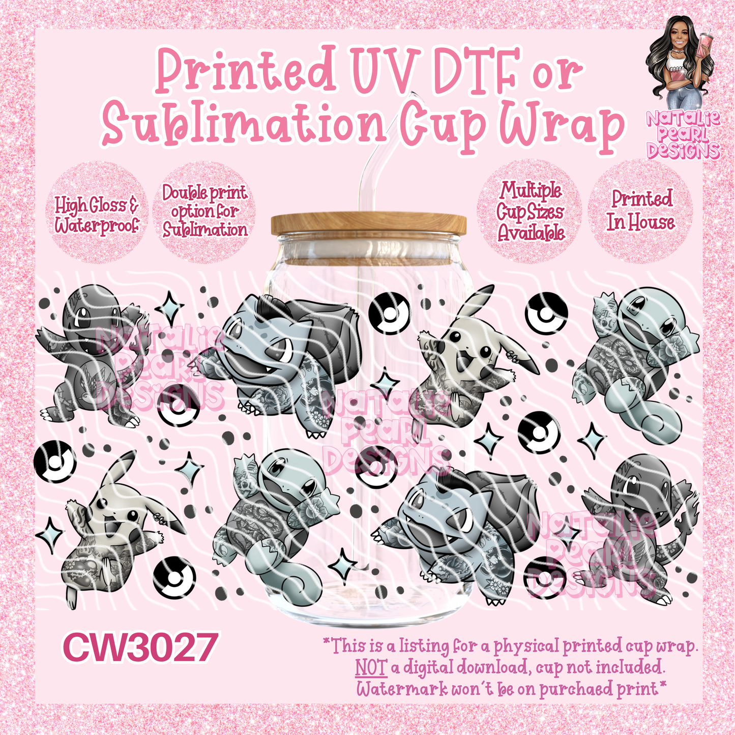 CW3027 UV DTF/SUB Cup Wraps