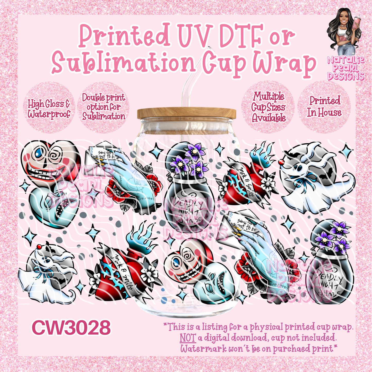 CW3028 UV DTF/SUB Cup Wraps