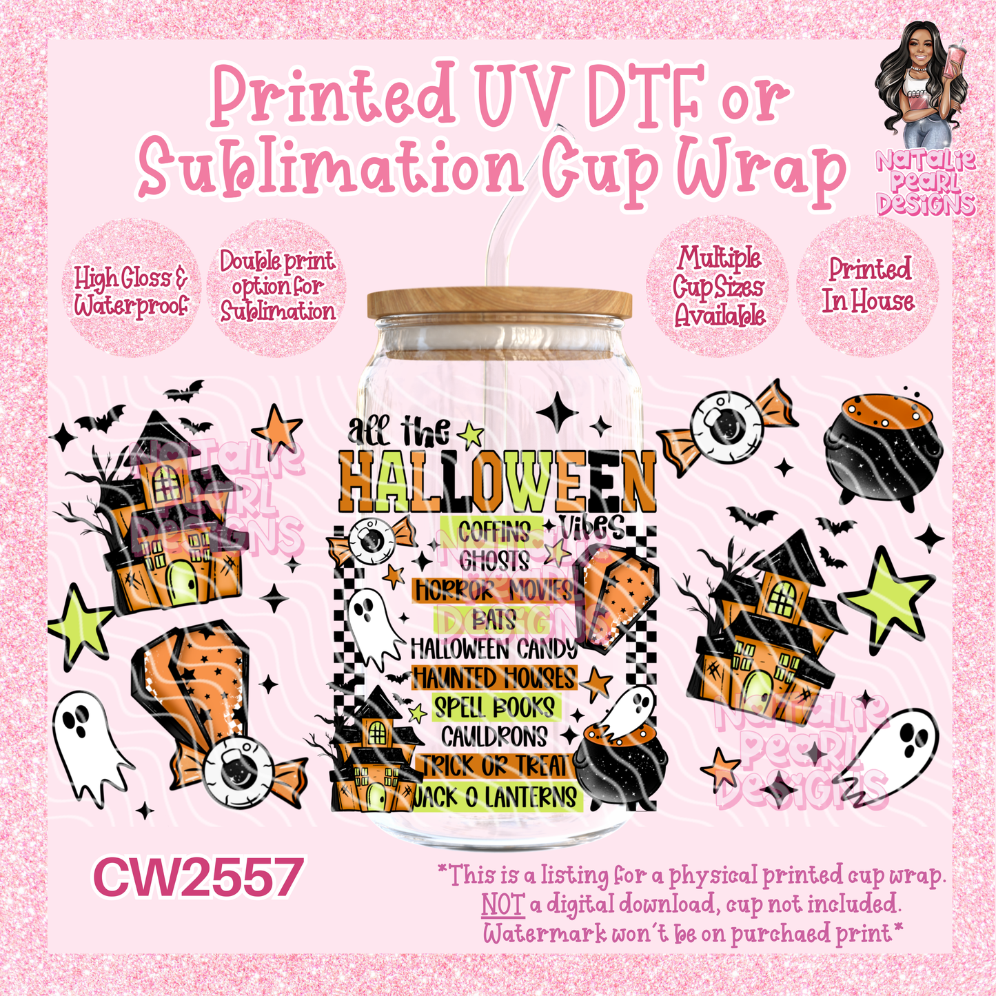 CW2557 UV DTF/SUB Cup Wraps