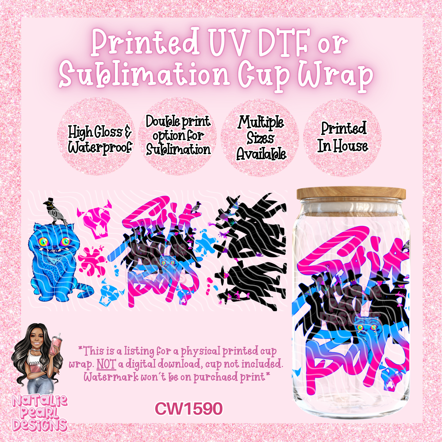 CW1590 UV DTF/SUB Cup Wraps