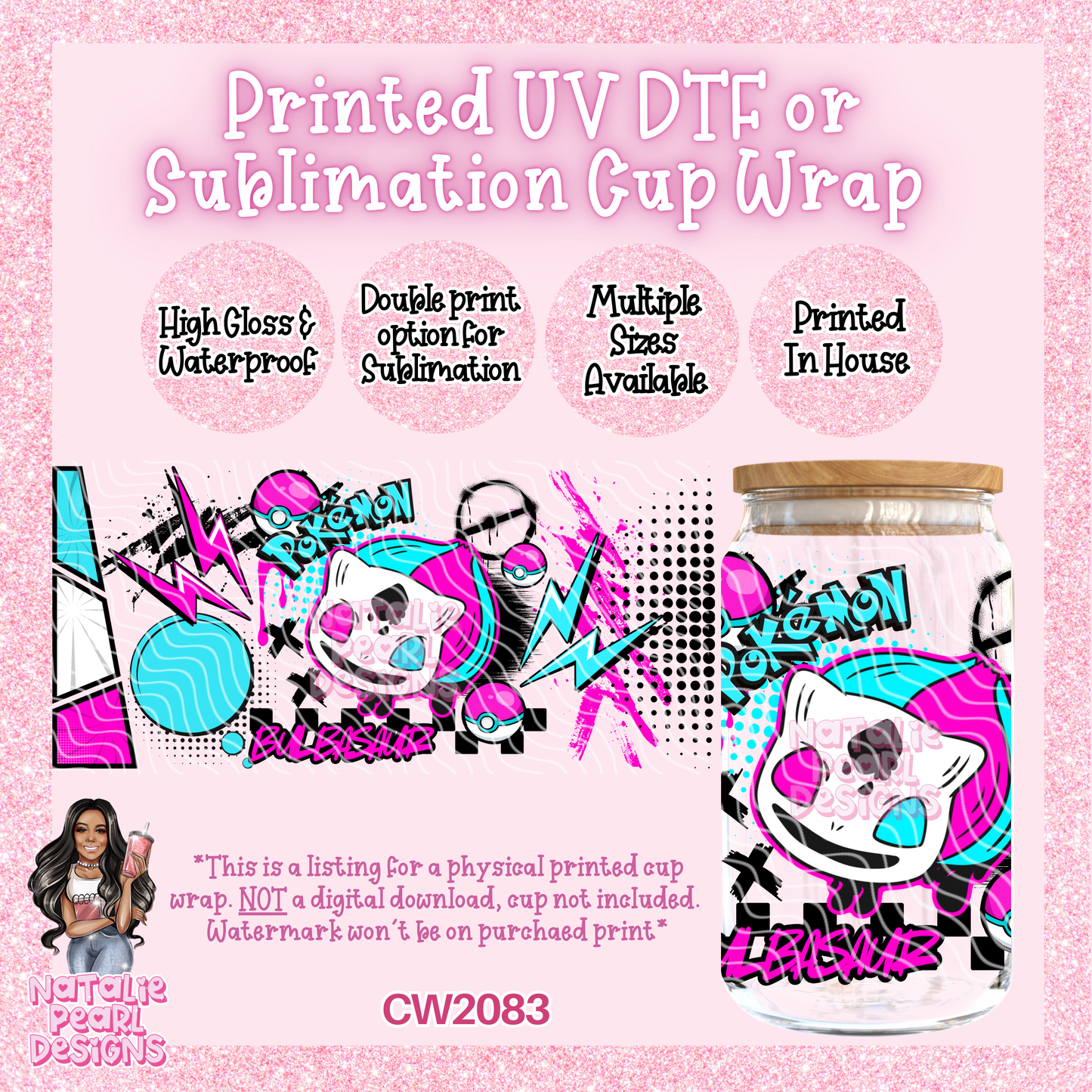 CW2083 UV DTF/SUB Cup Wraps