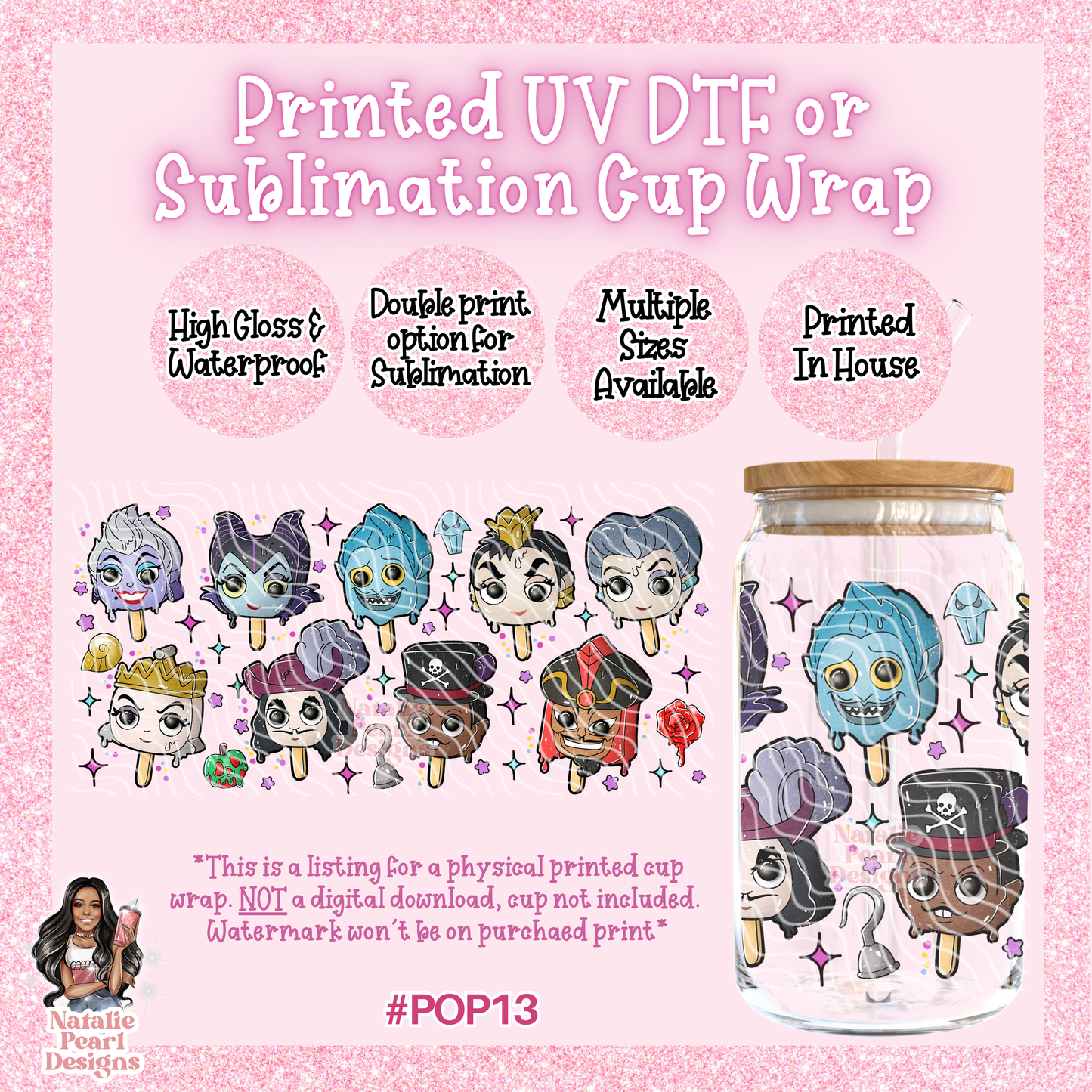 POP13 UV DTF/SUB Cup Wrap
