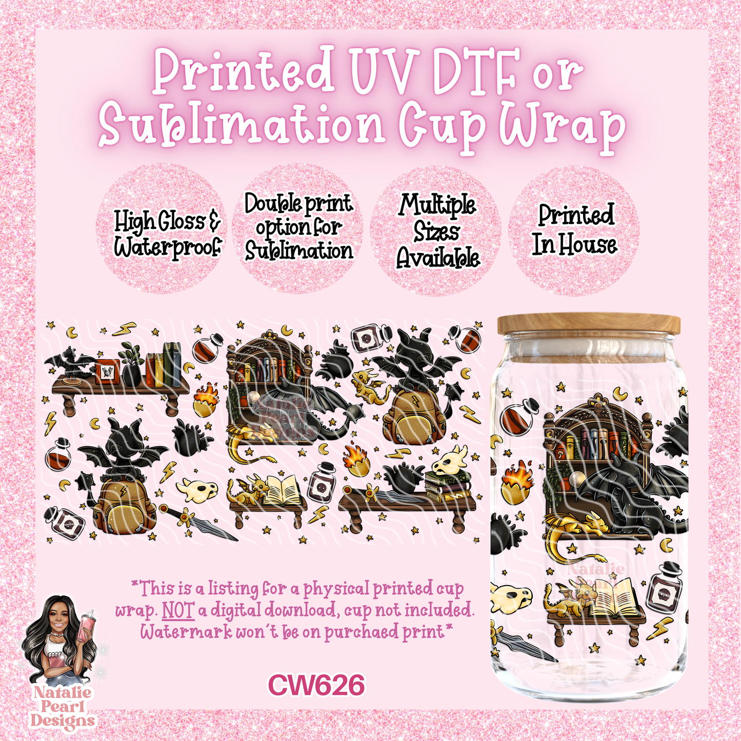 CW626 UV DTF/SUB Cup Wrap