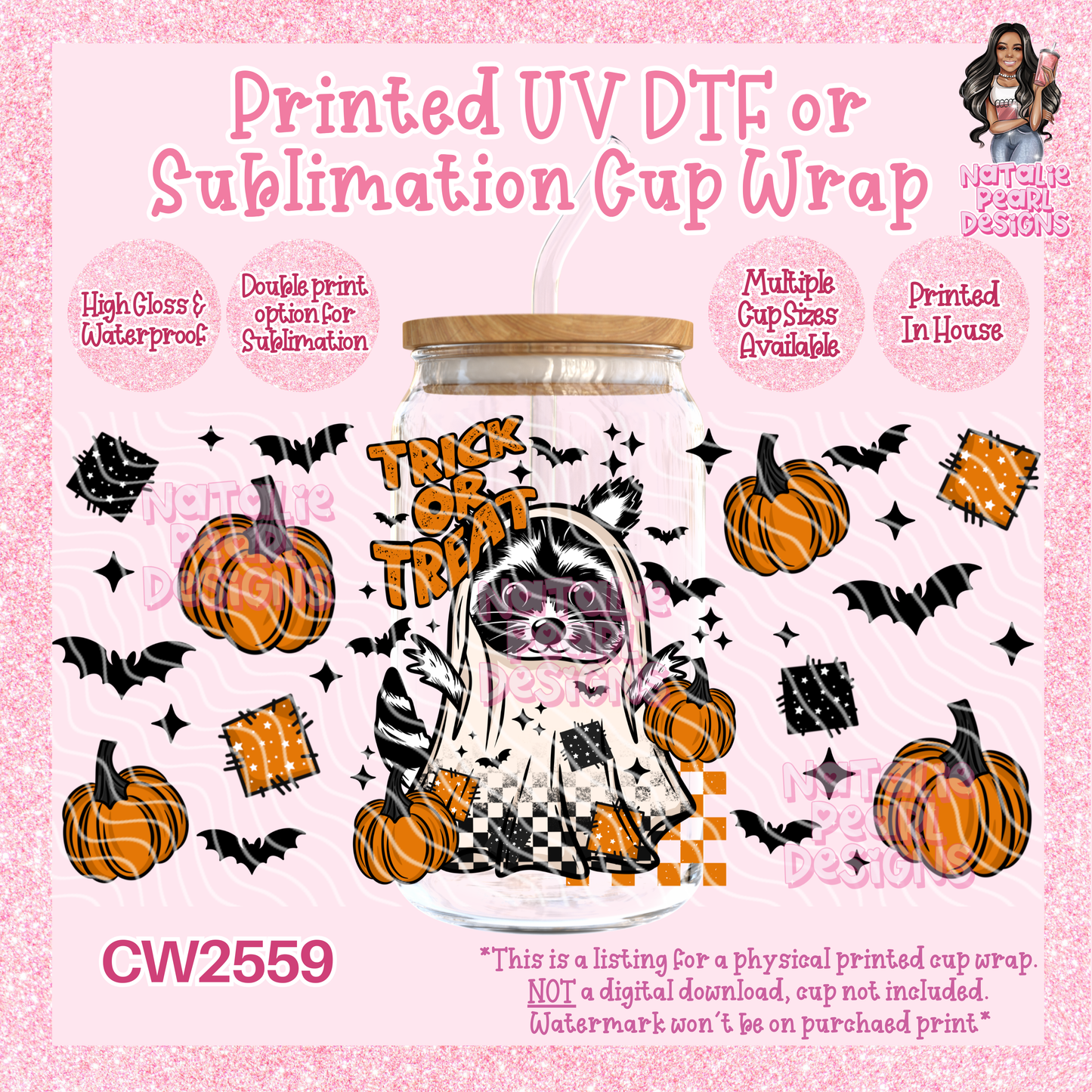 CW2559 UV DTF/SUB Cup Wraps