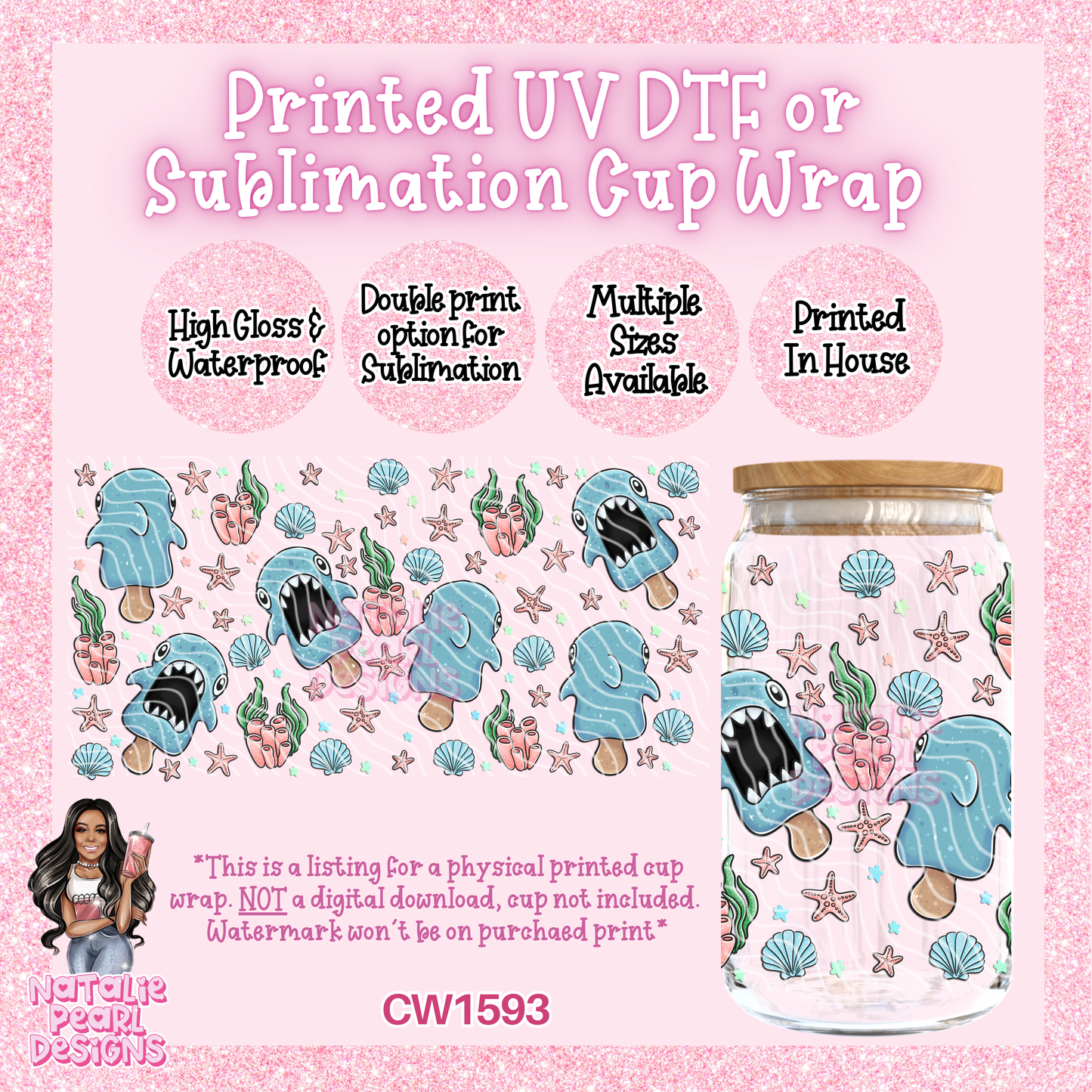 CW1593 UV DTF/SUB Cup Wraps