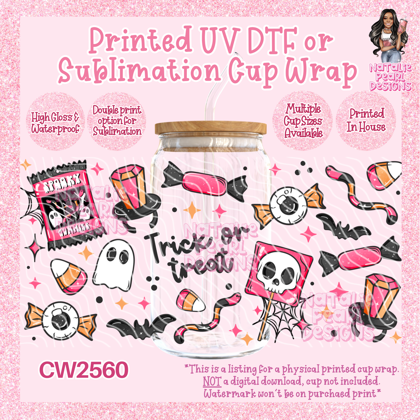 CW2560 UV DTF/SUB Cup Wraps