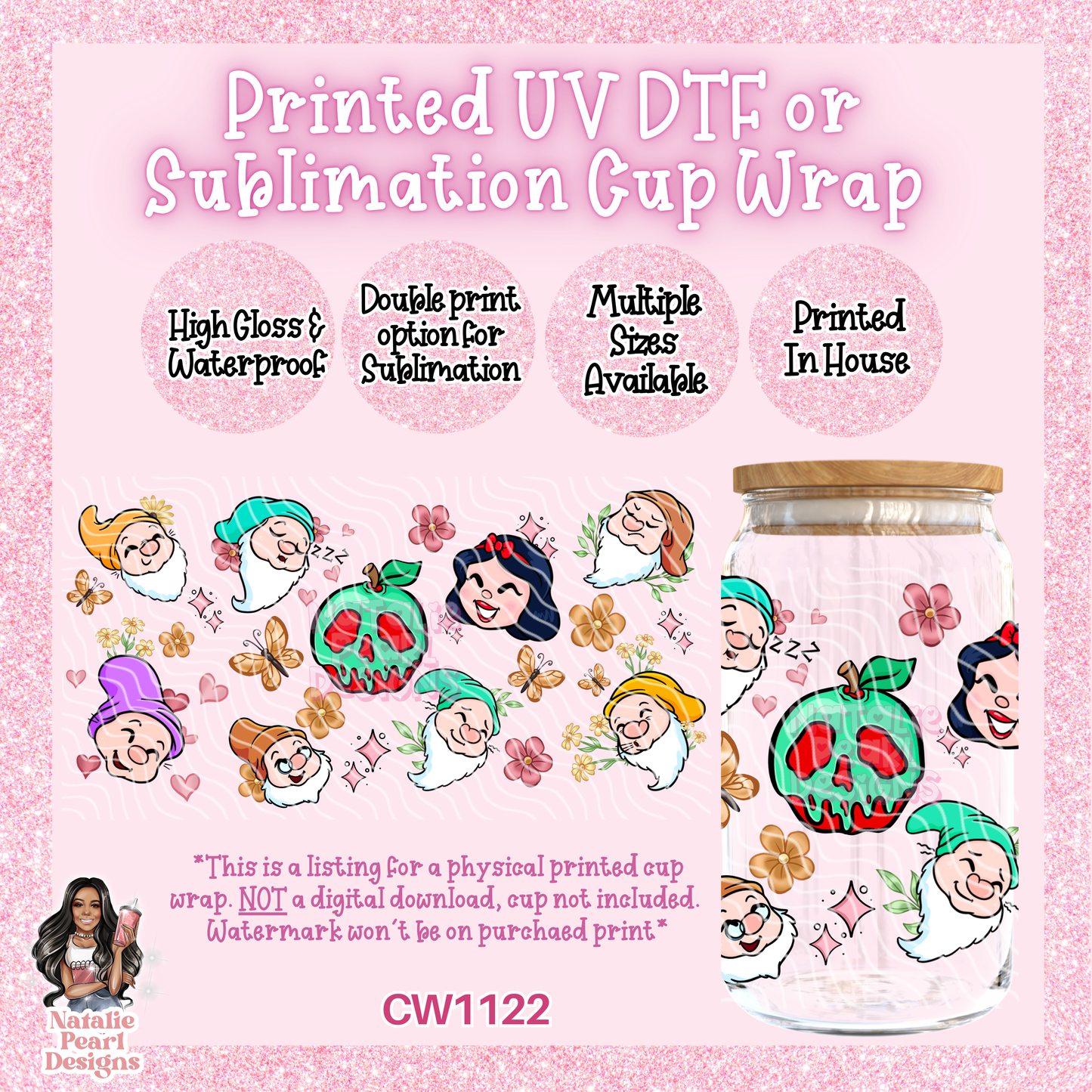 CW1122 UV DTF/SUB Cup Wrap