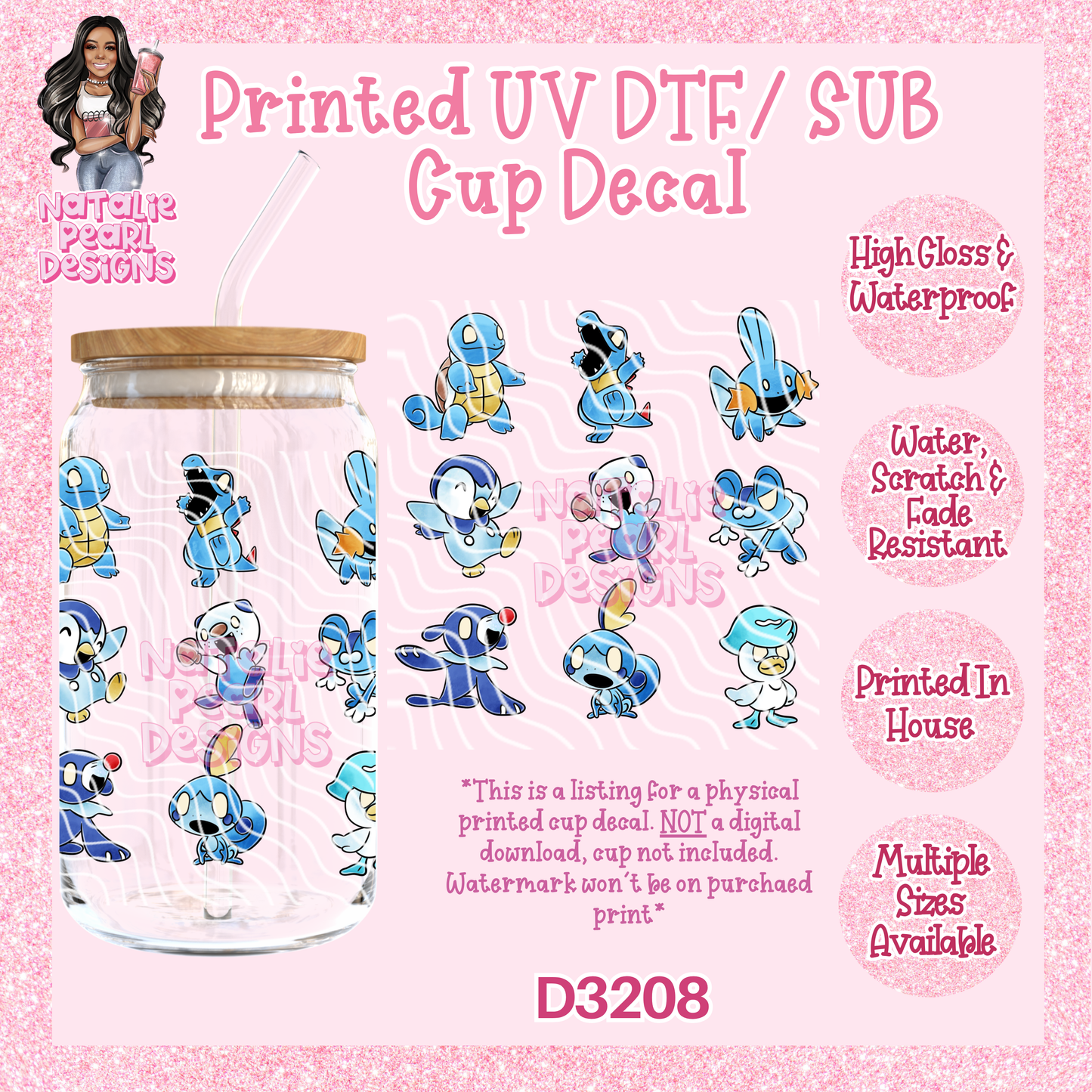 D3208 UV DTF/Sub Decal