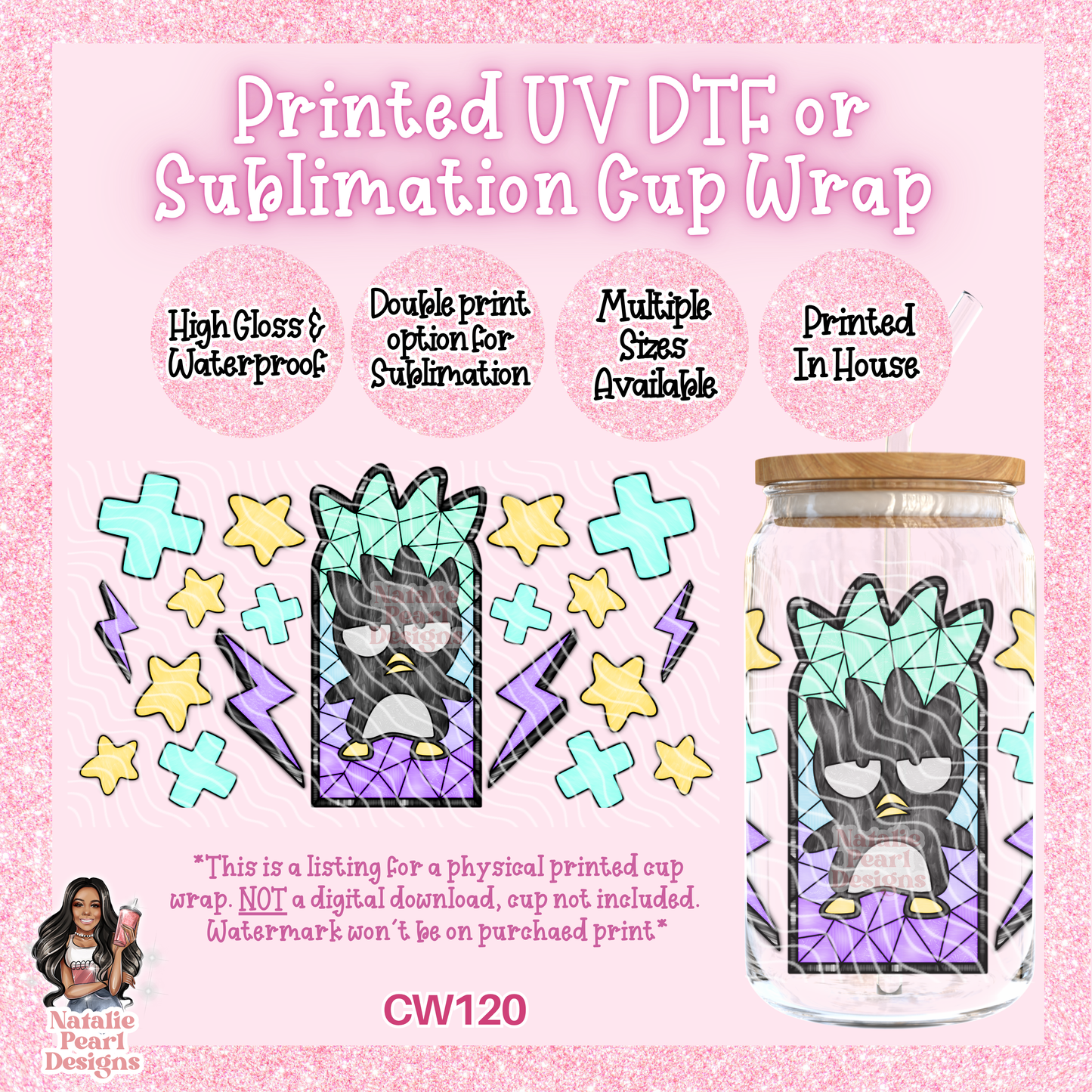 CW120 UV DTF/SUB Cup Wrap