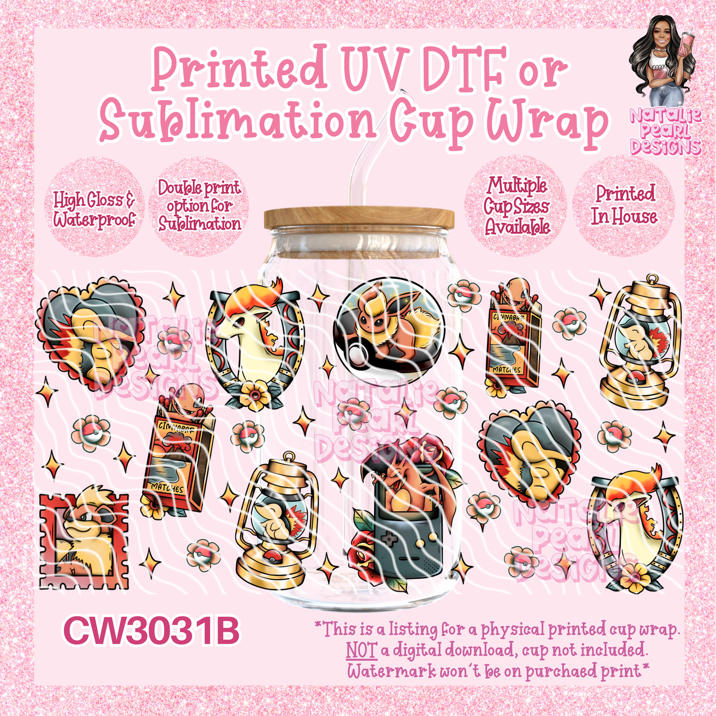 CW3031B UV DTF/SUB Cup Wraps
