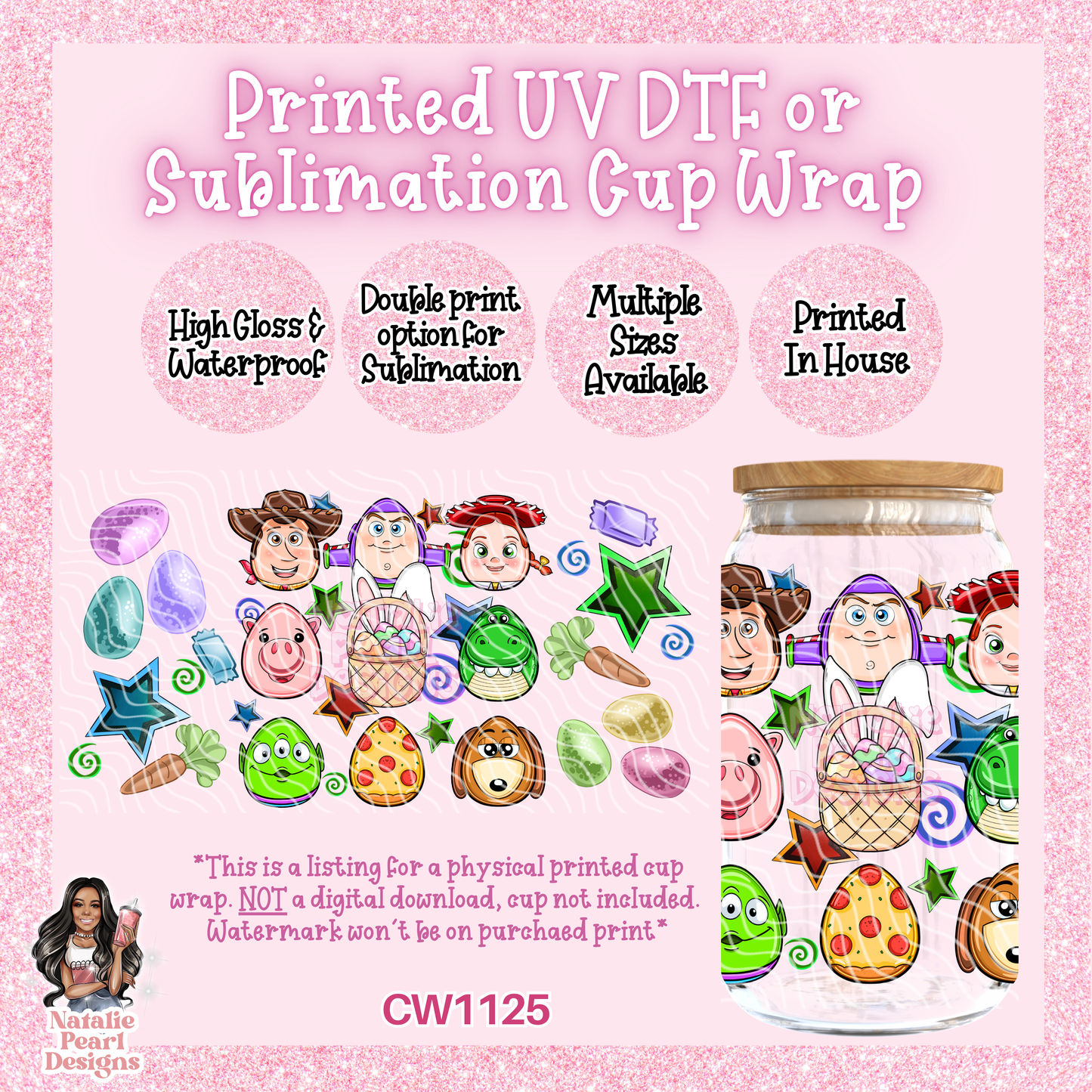 CW1125 UV DTF/SUB Cup Wrap