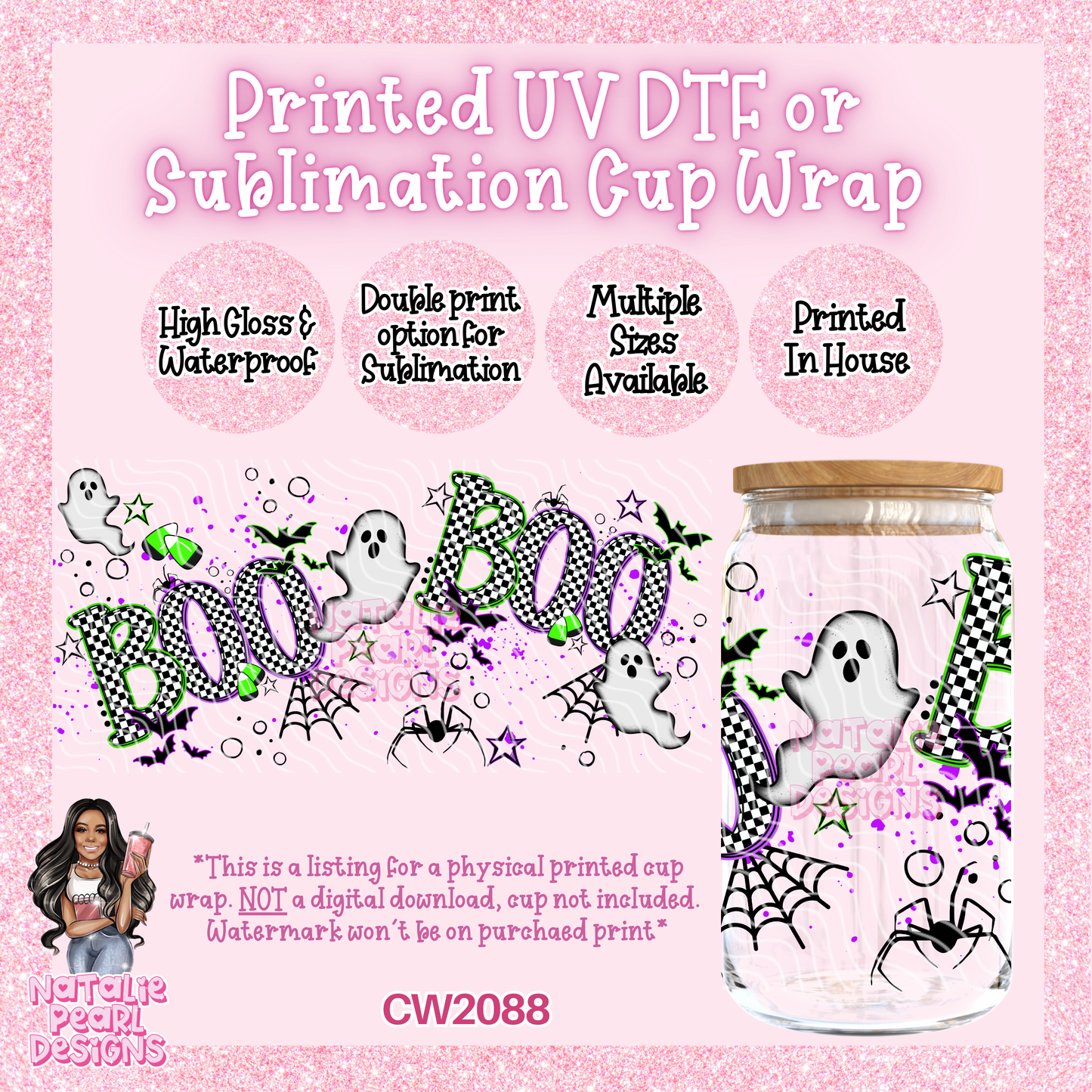 CW2088 UV DTF/SUB Cup Wraps