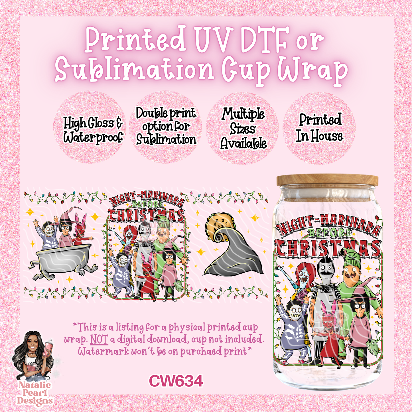 CW634 UV DTF/SUB Cup Wrap
