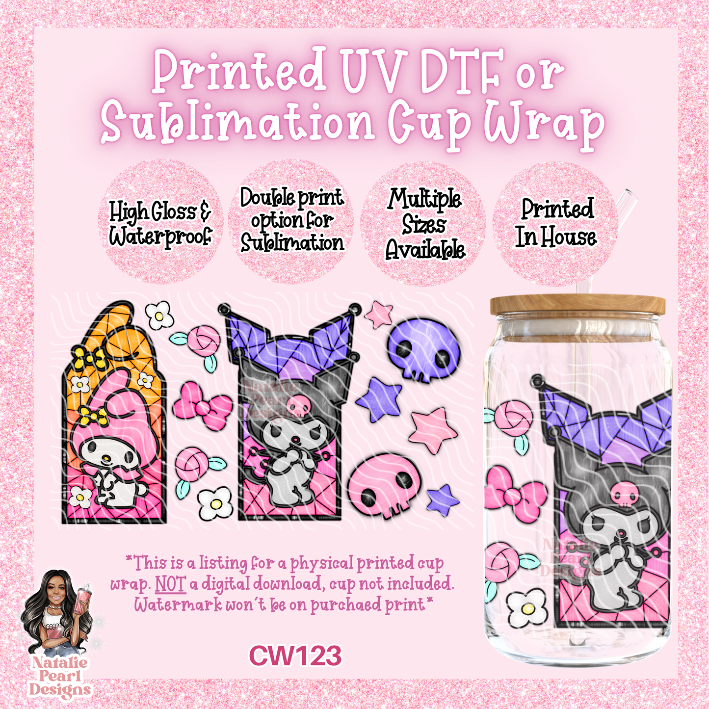 CW123 UV DTF/SUB Cup Wrap