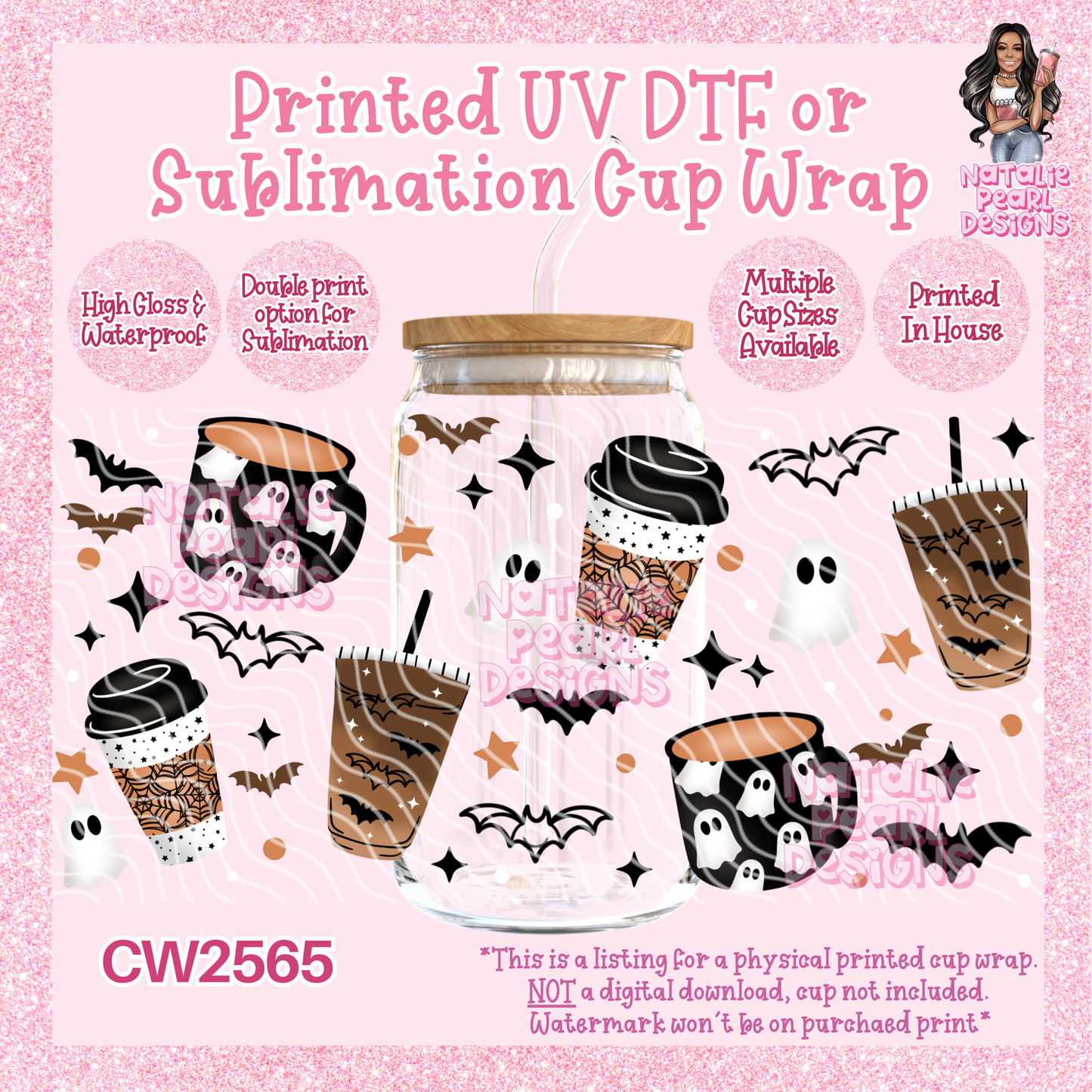CW2565 UV DTF/SUB Cup Wraps
