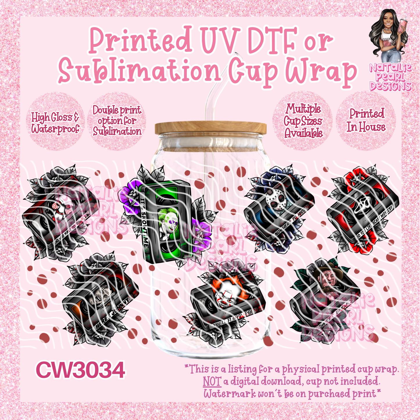 CW3034 UV DTF/SUB Cup Wraps