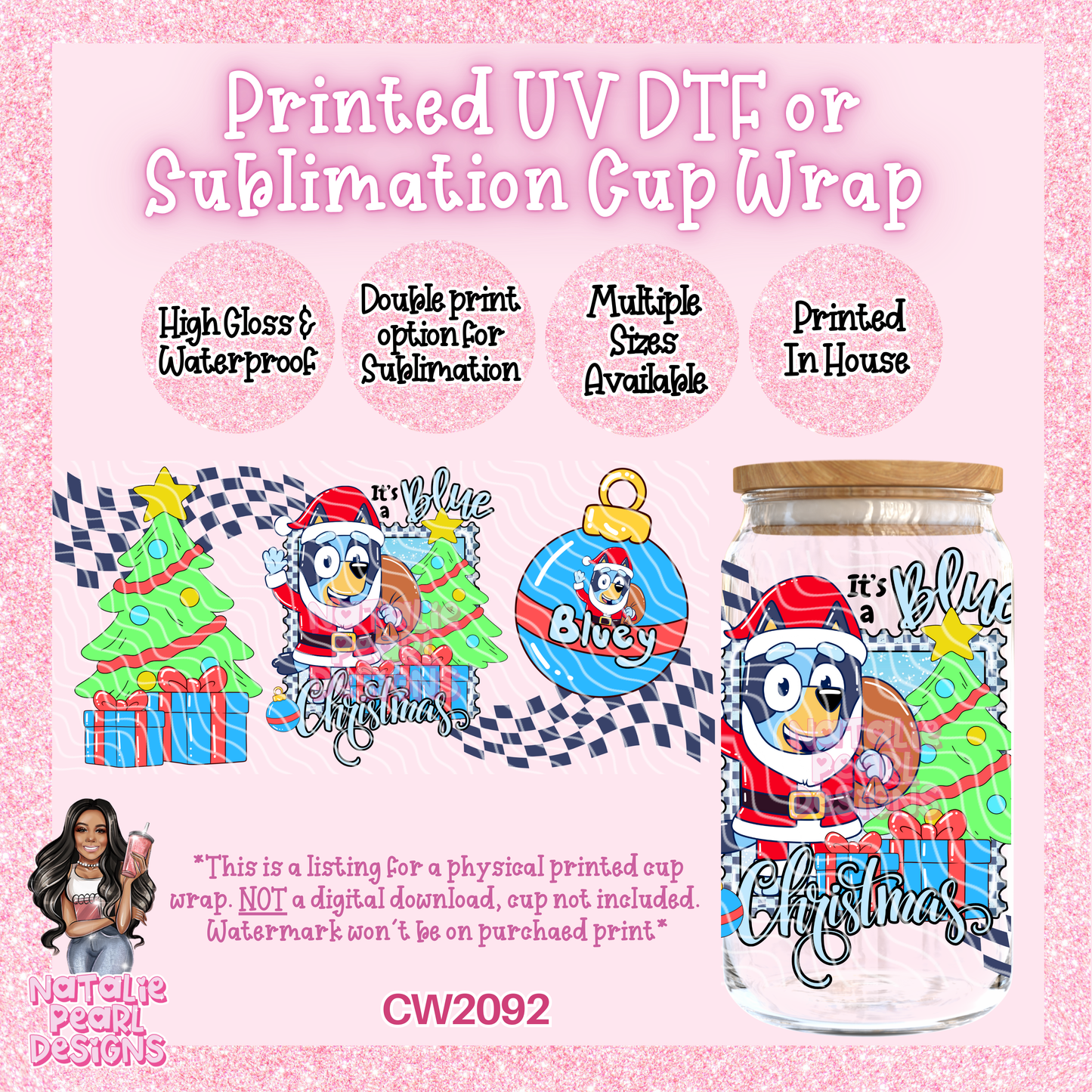 CW2092 UV DTF/SUB Cup Wraps