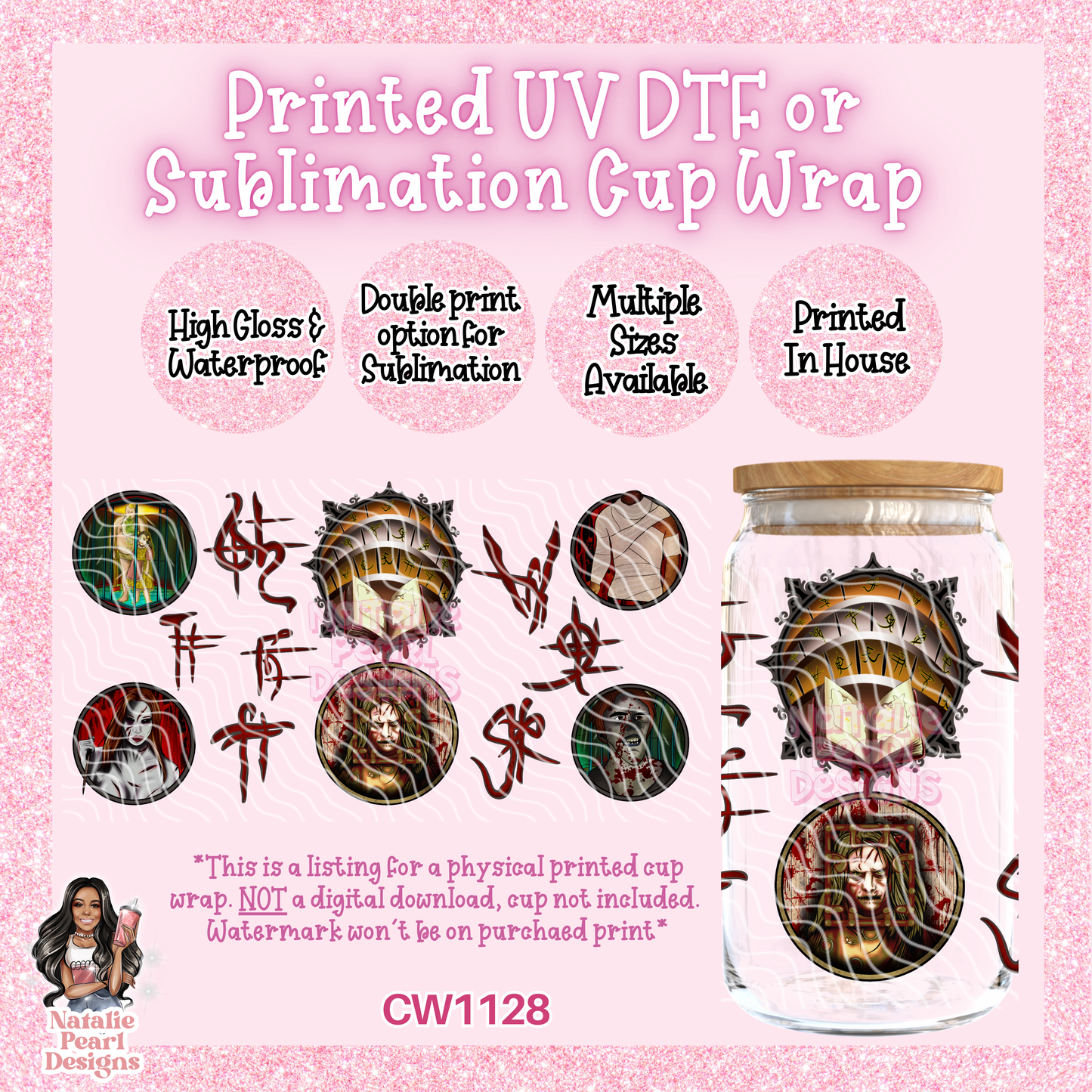 CW1128 UV DTF/SUB Cup Wrap