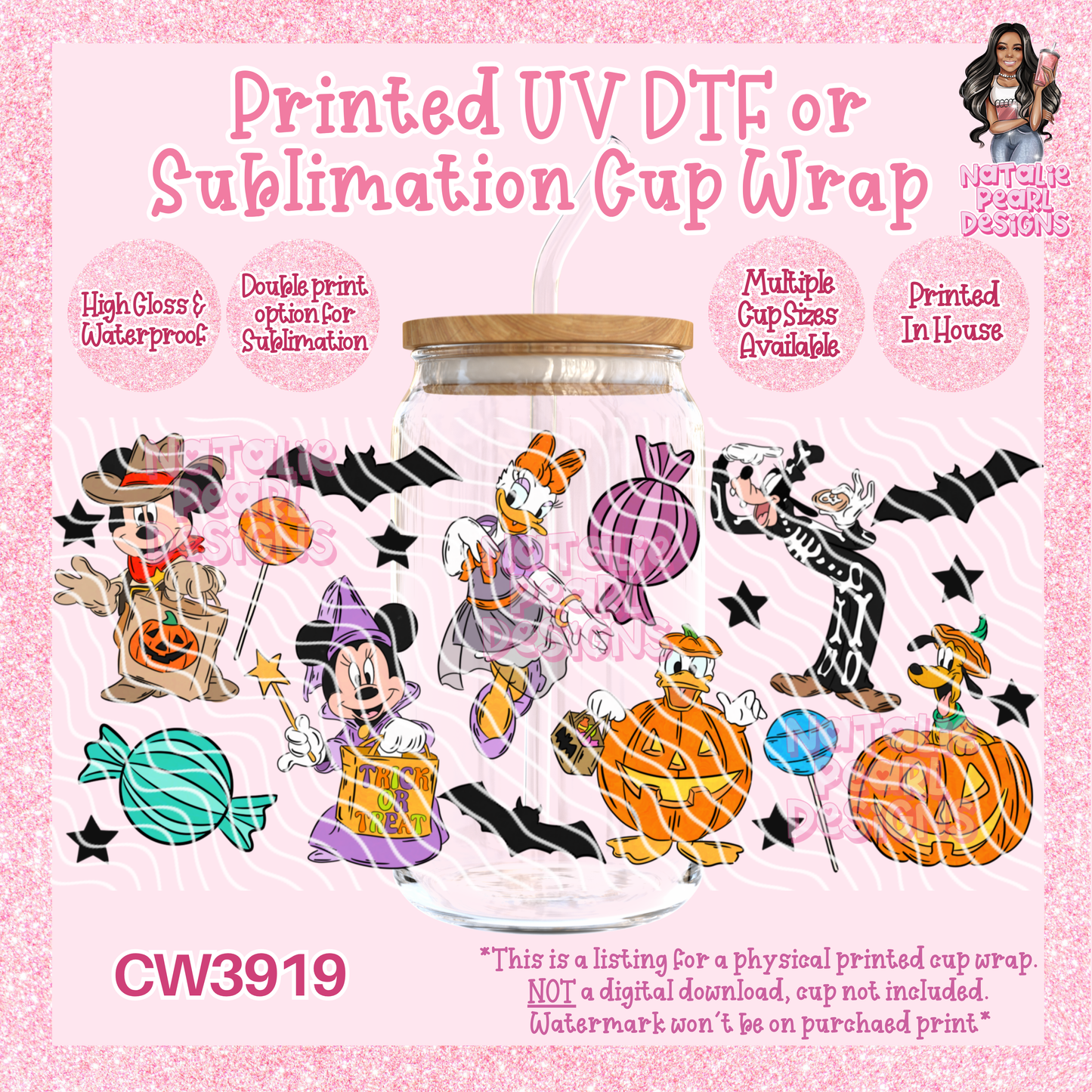 CW3919 UV DTF/SUB Cup Wraps