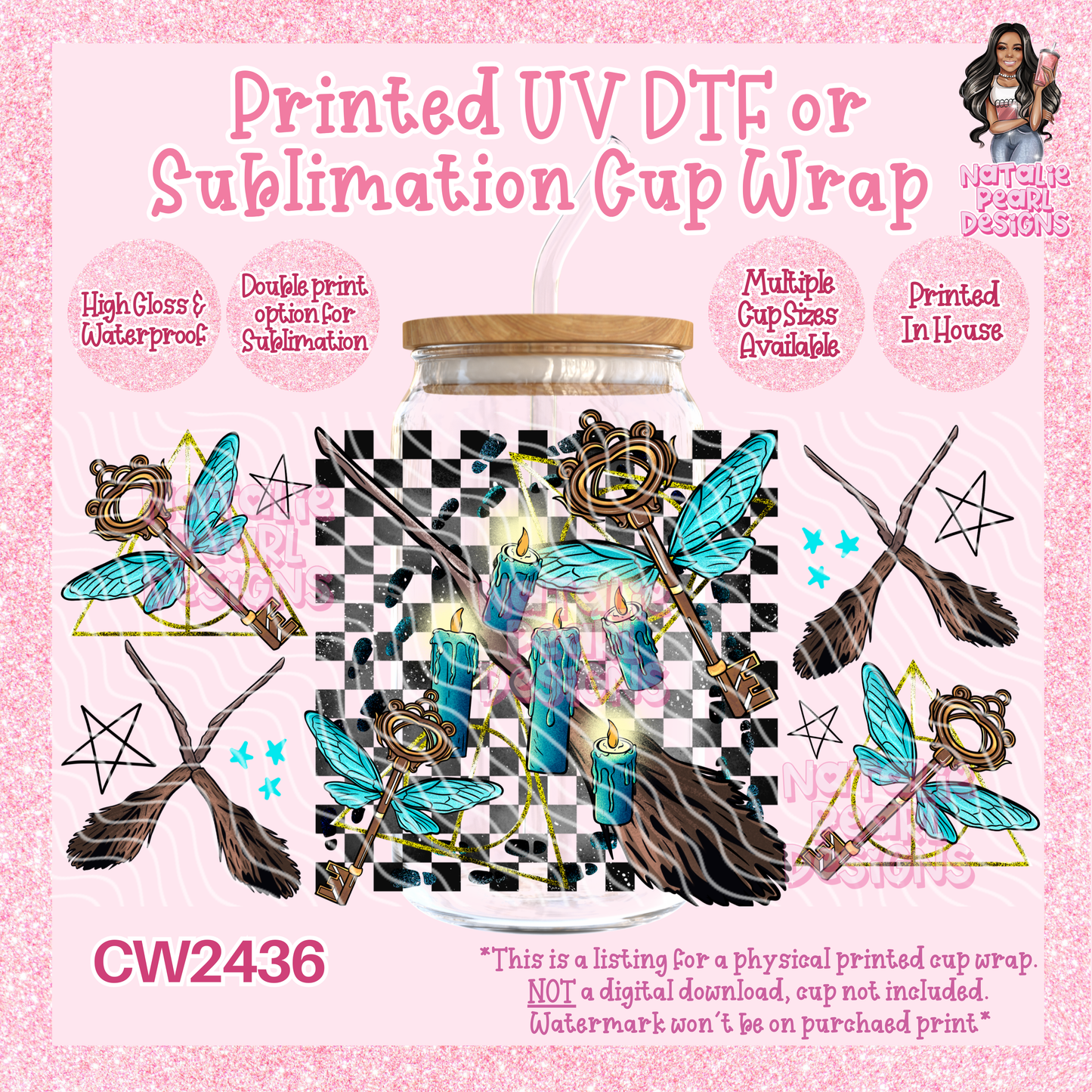 CW2436 UV DTF/SUB Cup Wraps