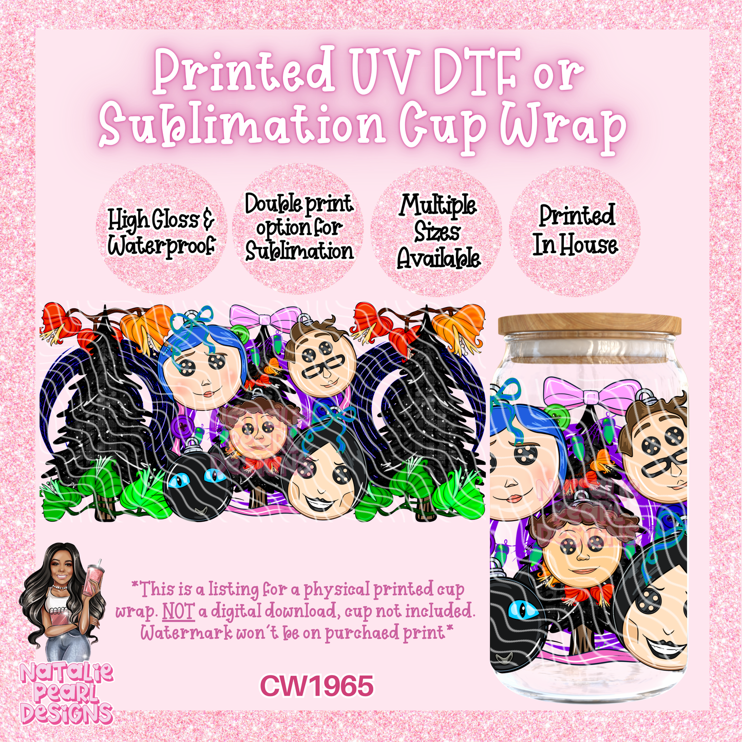 CW1965 UV DTF/SUB Cup Wraps